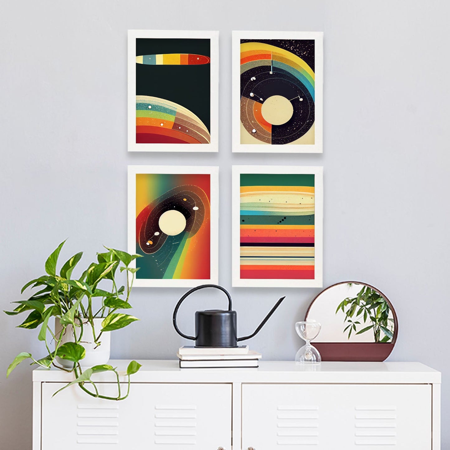Modern Full Color Artistic Galaxy Illustrations for Interior Design and Decoration Size Set Collection 7-Artwork-Nacnic-Nacnic Estudio SL