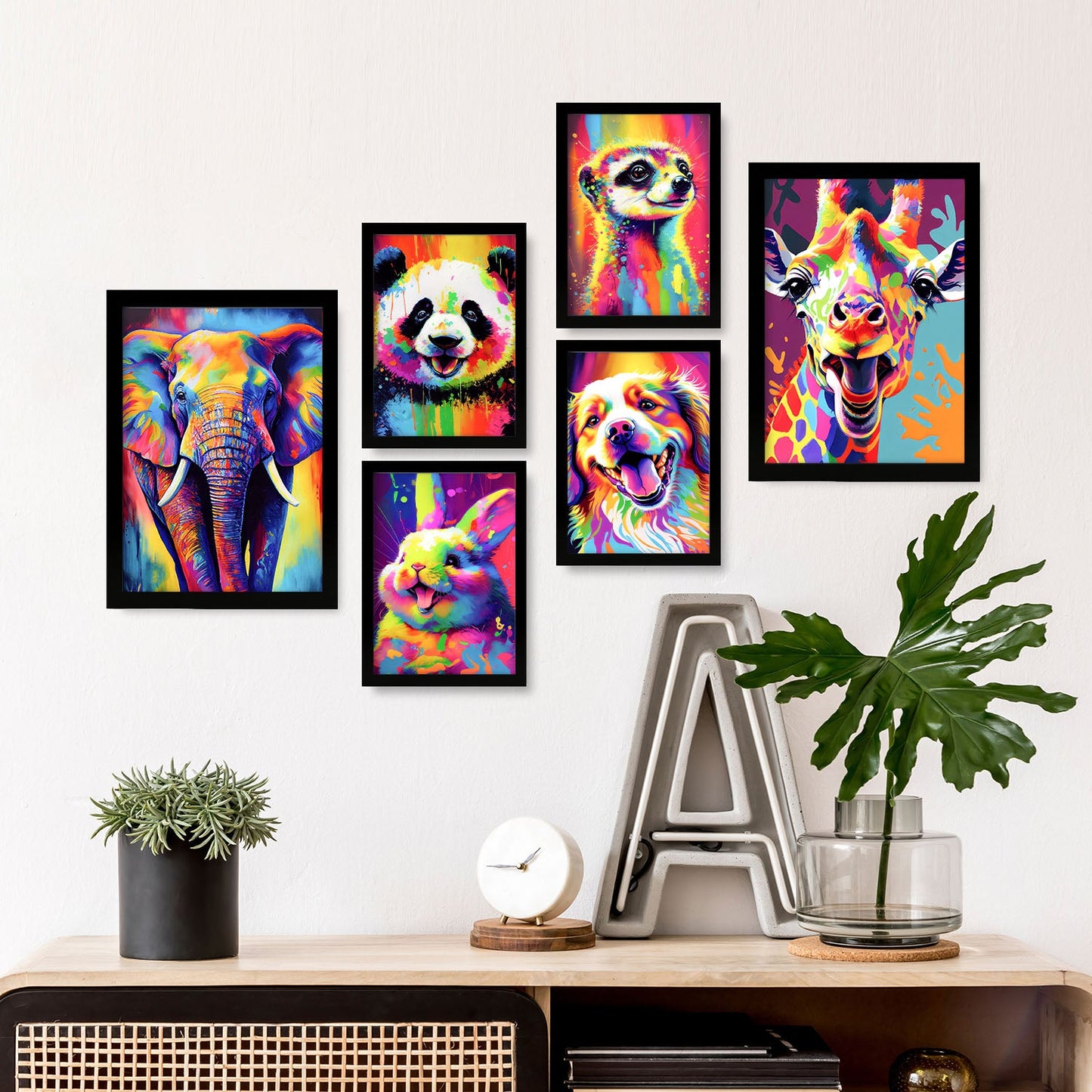 Conjunto de Láminas Nacnic Animales Abstractos_4