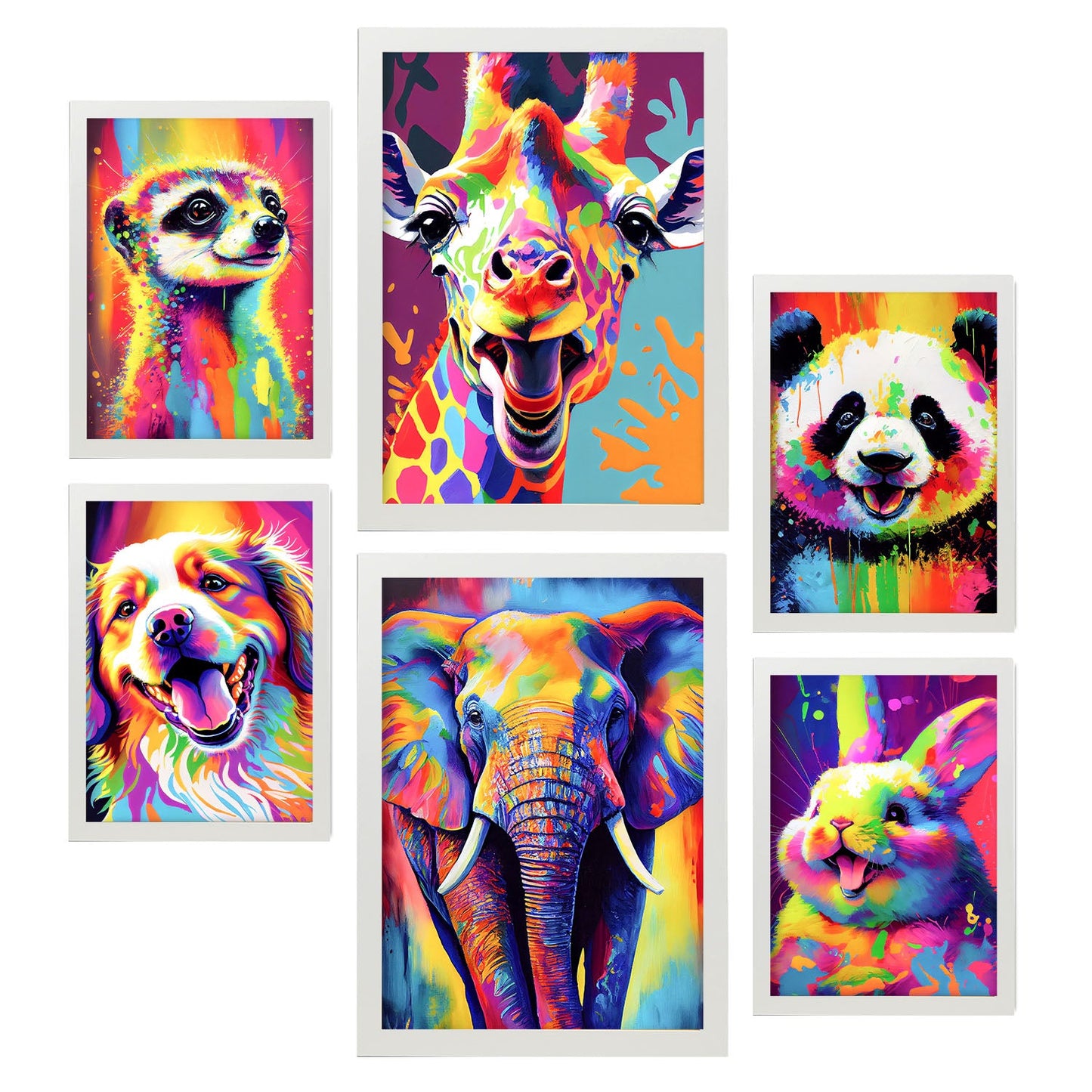 Conjunto de Láminas Nacnic Animales Abstractos_4