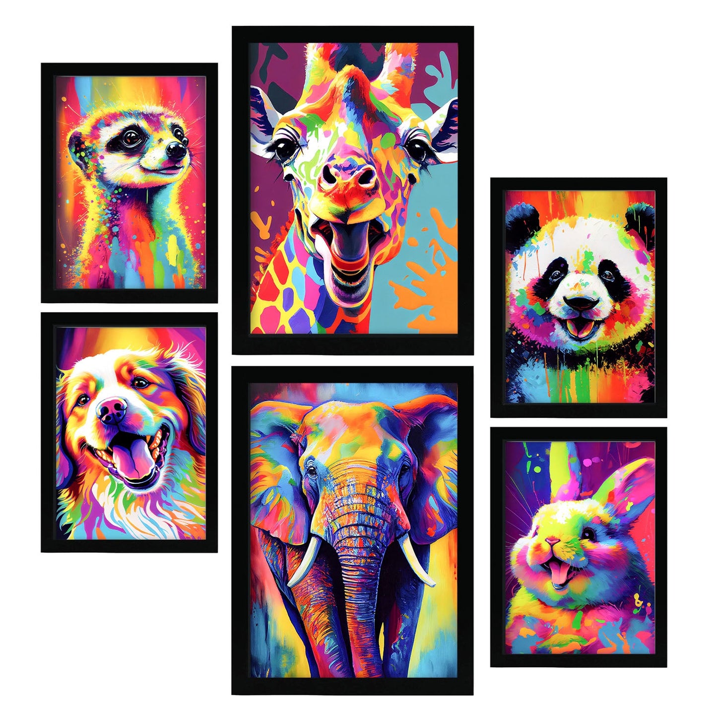 Conjunto de Láminas Nacnic Animales Abstractos_4