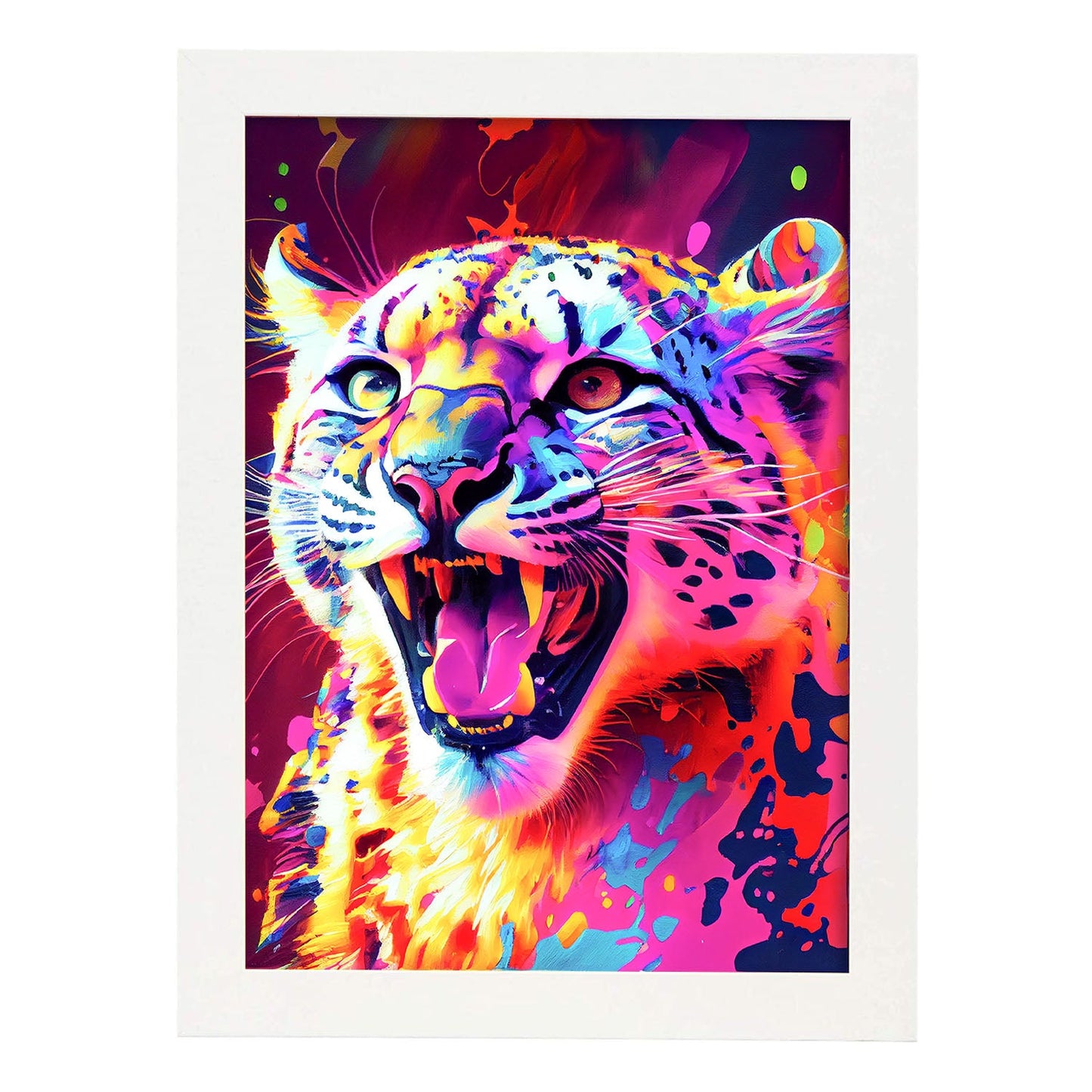 Nacnic Abstract smiling Snow in Lisa Fran Style_4. Aesthetic Wall Art Prints for Bedroom or Living Room Design.