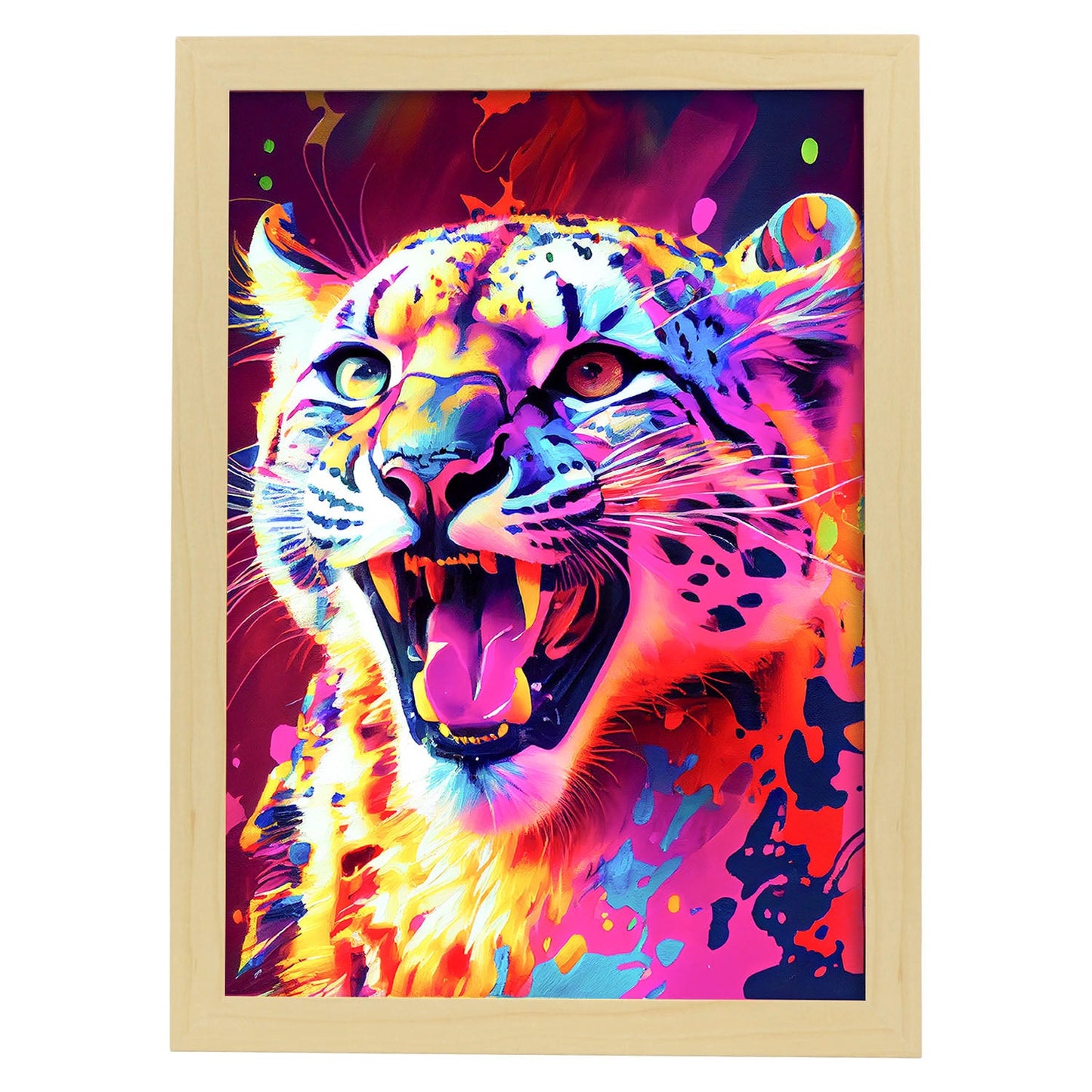 Nacnic Abstract smiling Snow in Lisa Fran Style_4. Aesthetic Wall Art Prints for Bedroom or Living Room Design.