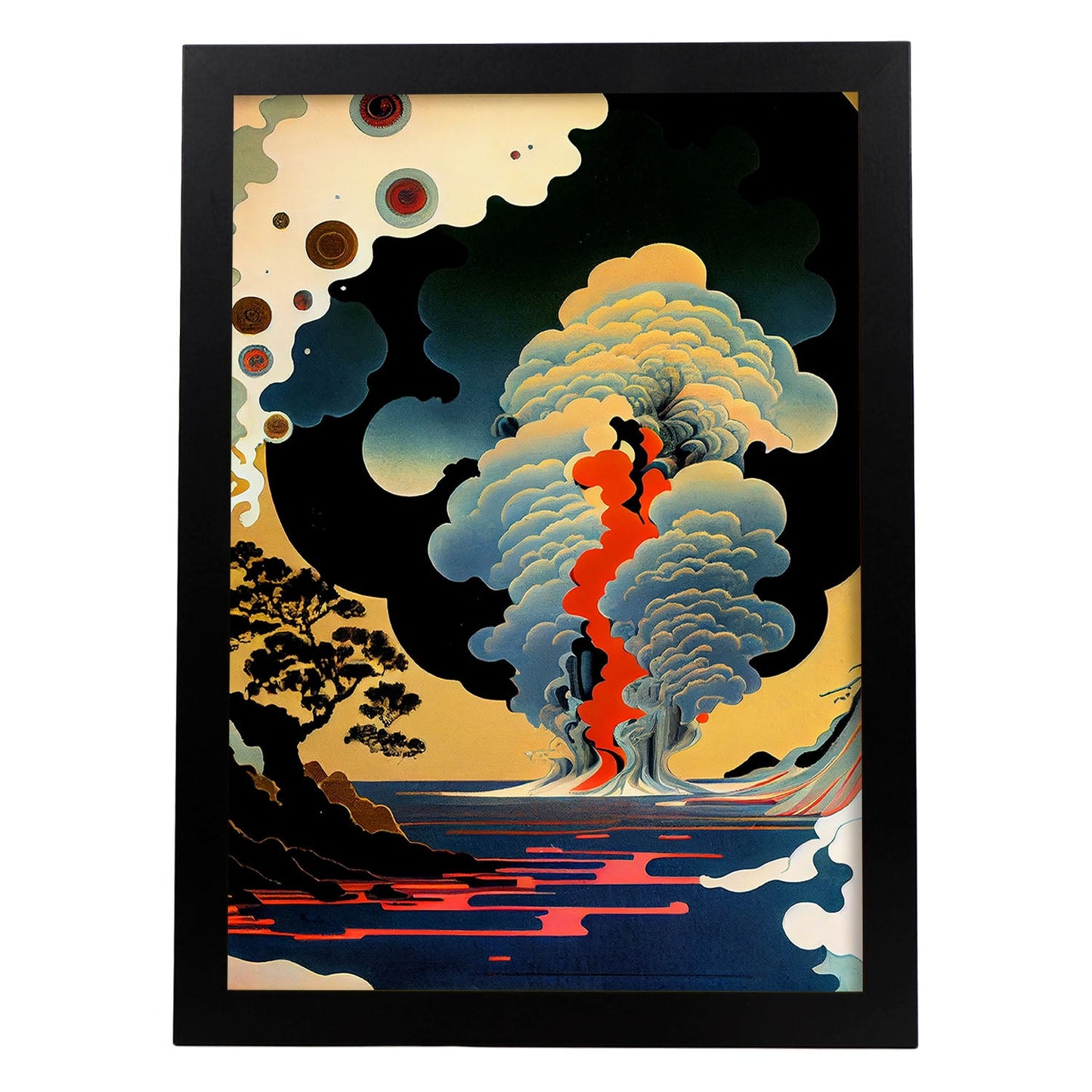 Nacnic Abstract Surreal Ukiyo 14. estampados de arte estético de pared para el diseño de dormitorio o sala de estar.-Artwork-Nacnic-A4-Sin marco-Nacnic Estudio SL