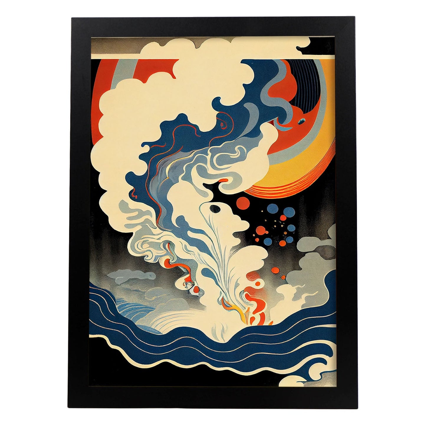 Nacnic Abstract Surreal Ukiyo 24. estampados de arte estético de pared para el diseño de dormitorio o sala de estar.-Artwork-Nacnic-A4-Sin marco-Nacnic Estudio SL