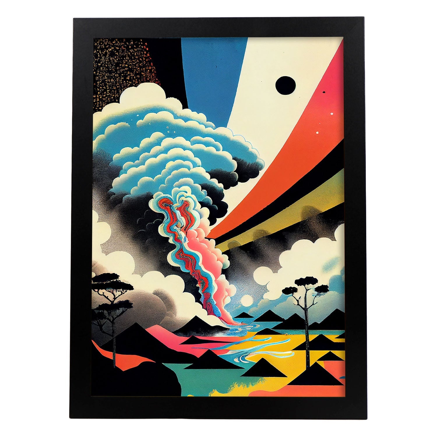 Nacnic Abstract Surreal Ukiyo 29. estampados de arte estético de pared para el diseño de dormitorio o sala de estar.-Artwork-Nacnic-A4-Sin marco-Nacnic Estudio SL