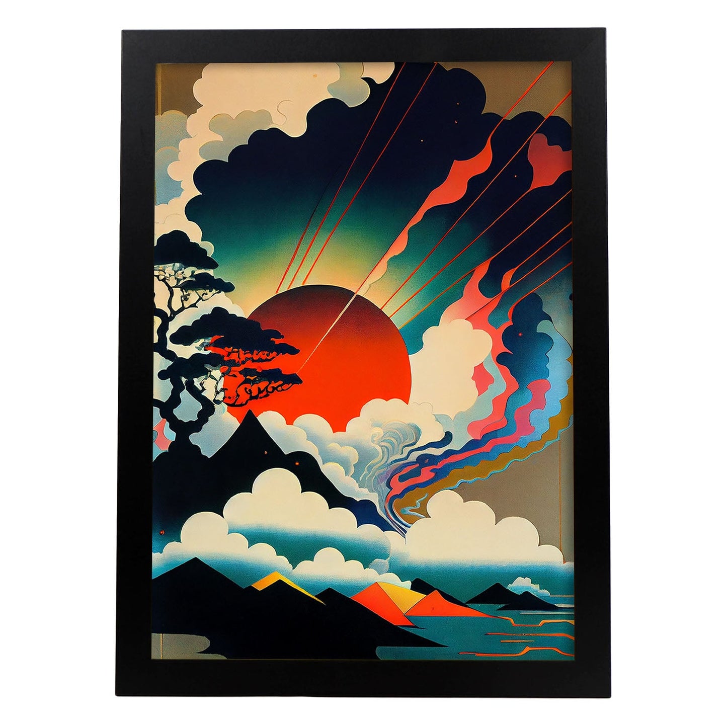 Nacnic Abstract Surreal Ukiyo 32. Impresiones de arte estético de pared para el diseño de dormitorio o sala de estar.-Artwork-Nacnic-A4-Sin marco-Nacnic Estudio SL
