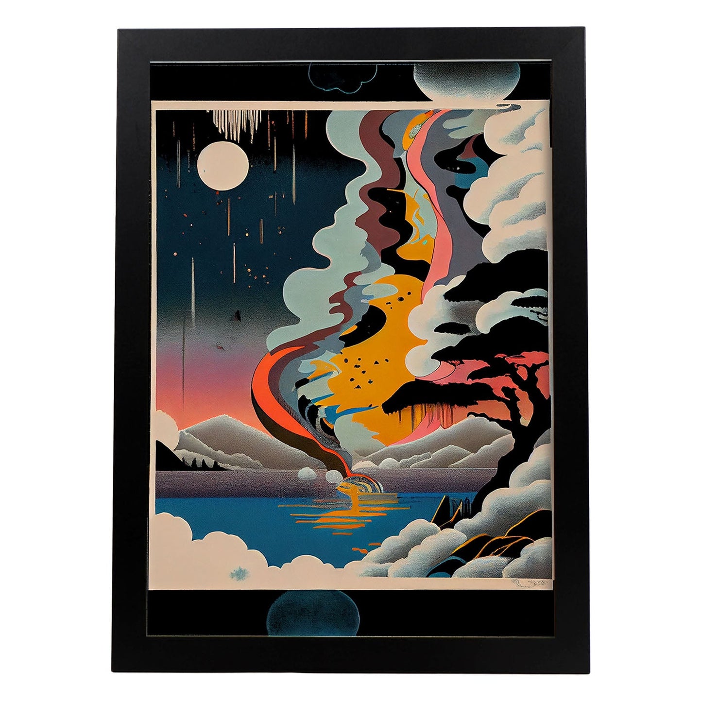 Nacnic Abstract Surreal Ukiyo 34. Impresiones de arte de pared estética para el diseño de dormitorio o sala de estar.-Artwork-Nacnic-A4-Sin marco-Nacnic Estudio SL
