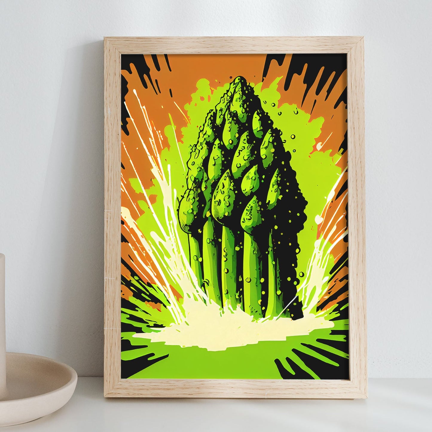 Lámina Nacnic Pop Art de Espárragos