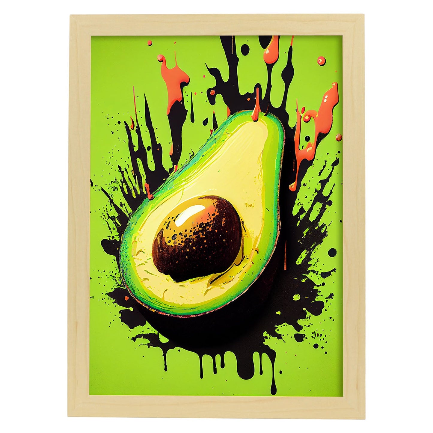 Lámina Pop Art de Aguacate Nacnic