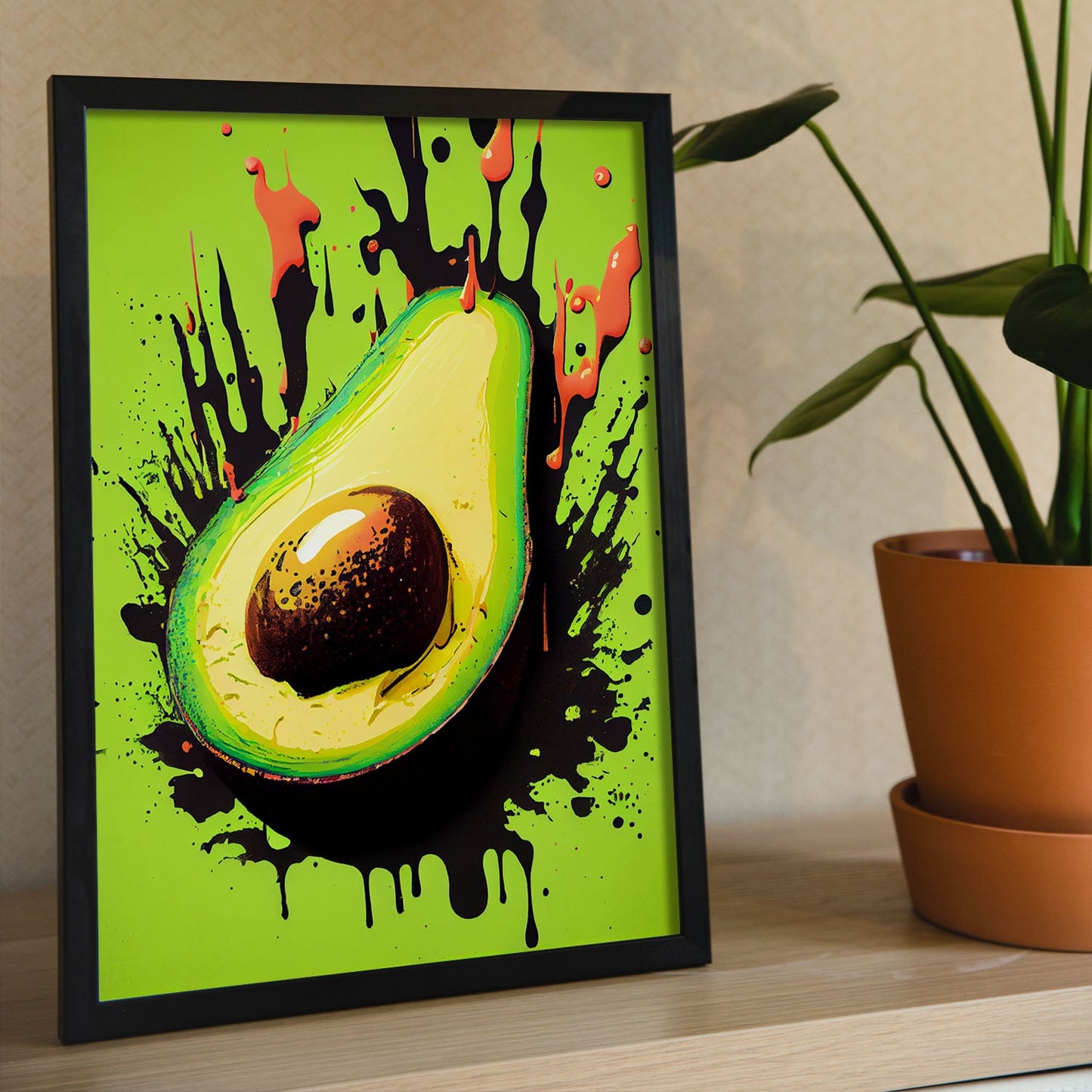 Lámina Pop Art de Aguacate Nacnic