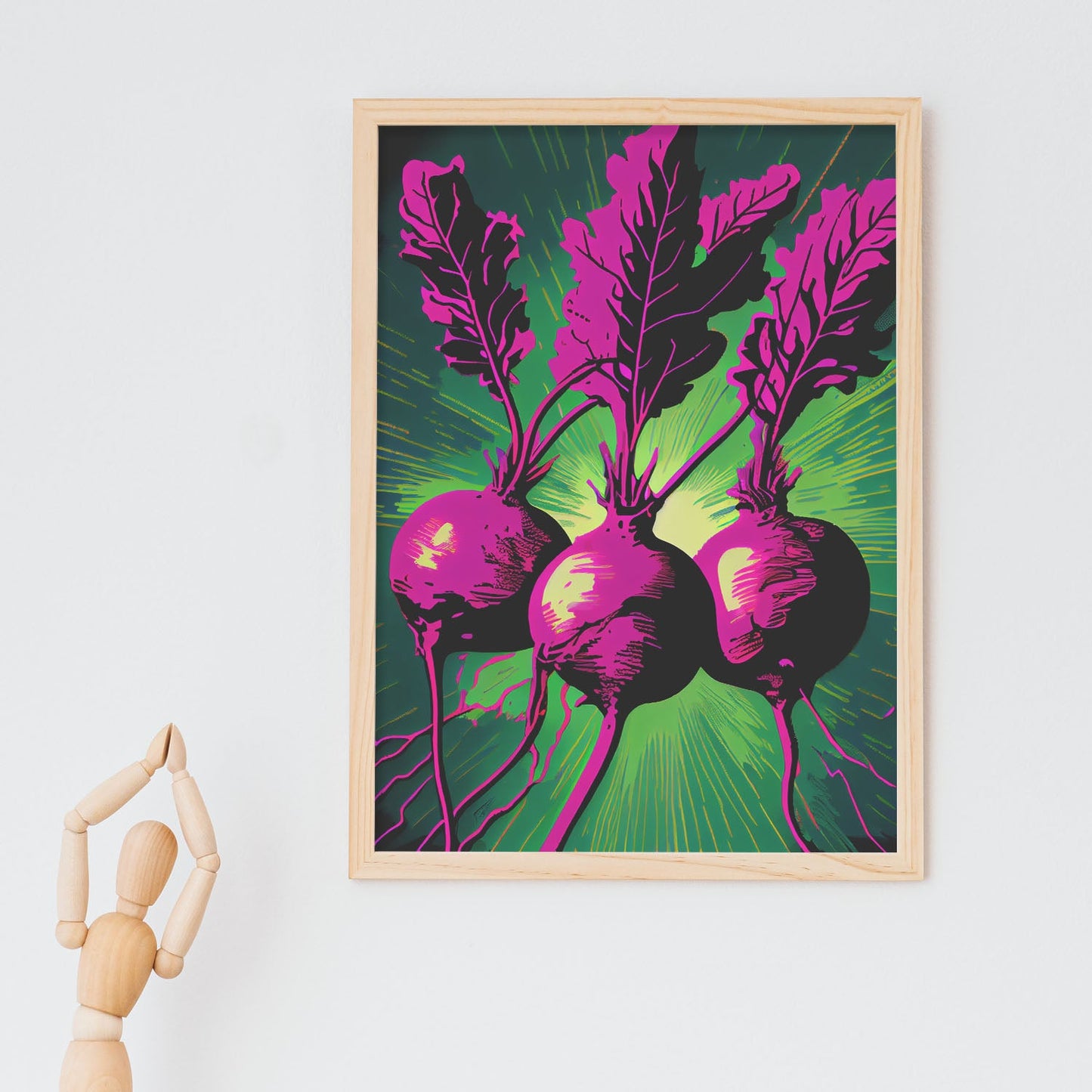 Lámina Nacnic Pop Art de Remolachas