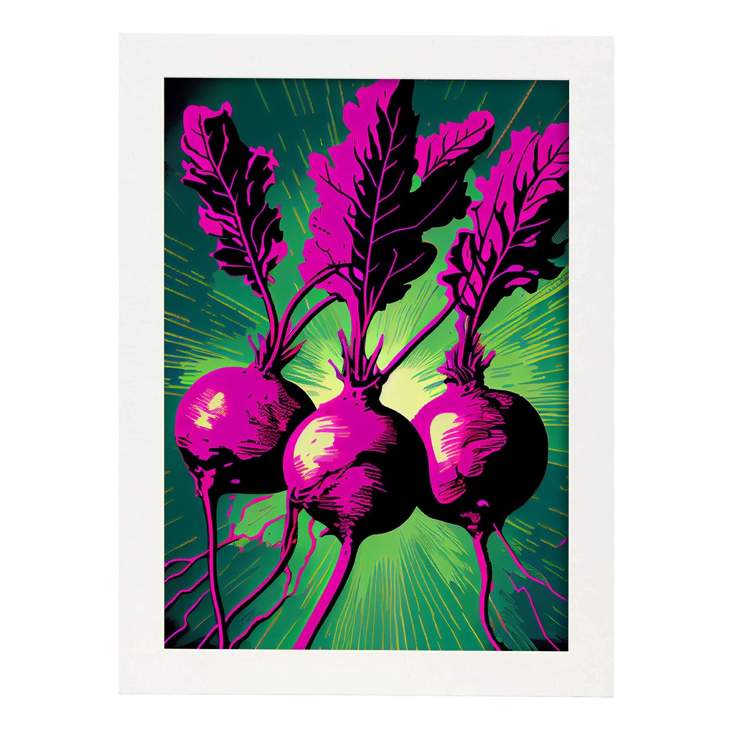 Lámina Nacnic Pop Art de Remolachas