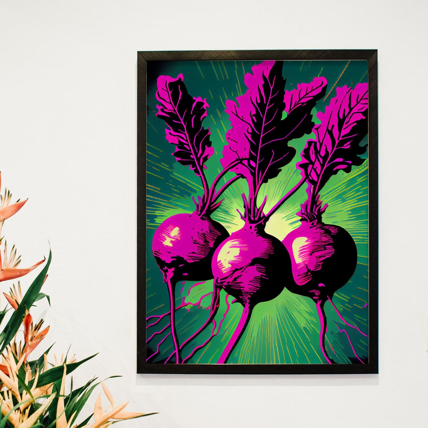 Lámina Nacnic Pop Art de Remolachas