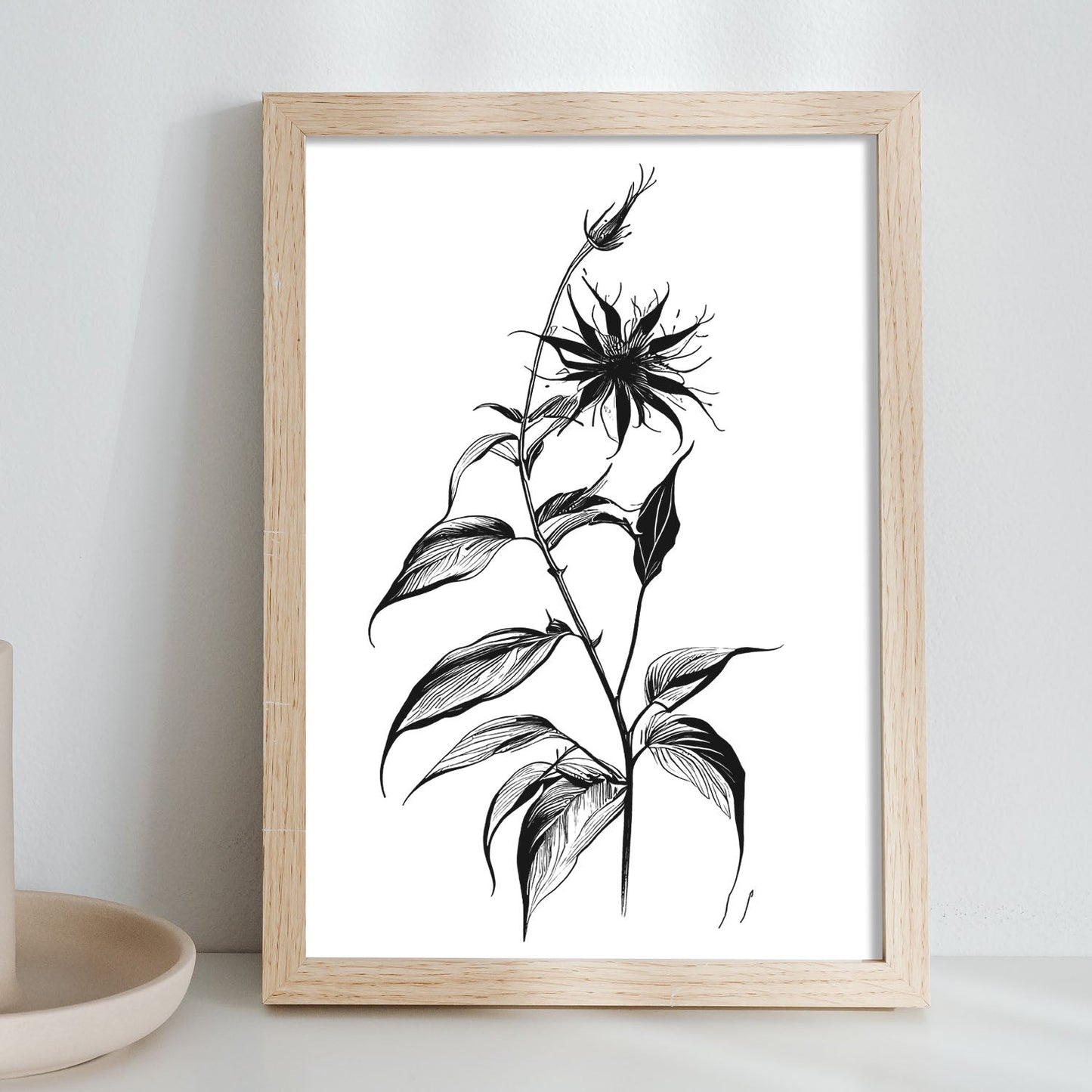 Nacnic Láminas de Arte Minimalista de Borraja