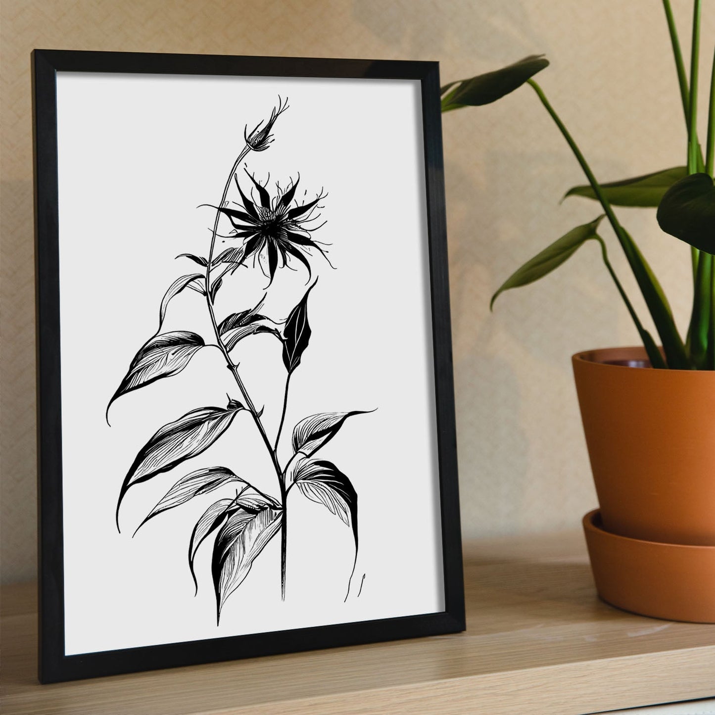 Nacnic Láminas de Arte Minimalista de Borraja