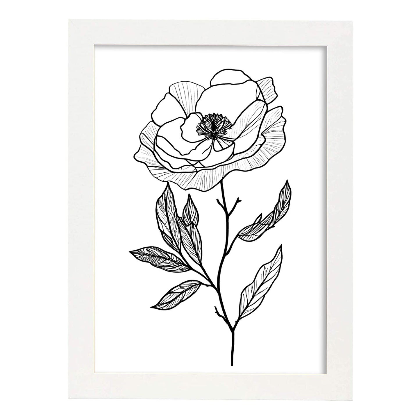 Nacnic Lámina Minimalista de Camelia en Linea_3