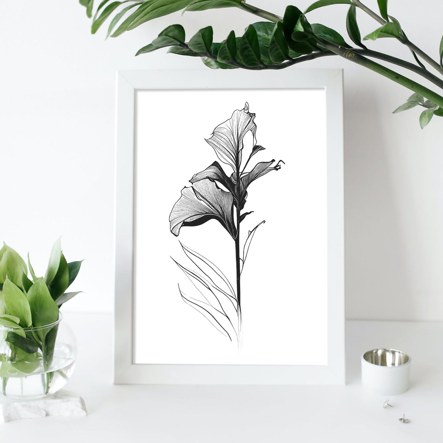 Nacnic Lámina de Arte Minimalista Canna_2