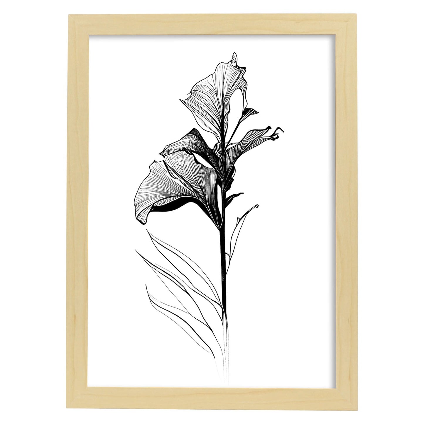 Nacnic Lámina de Arte Minimalista Canna_2