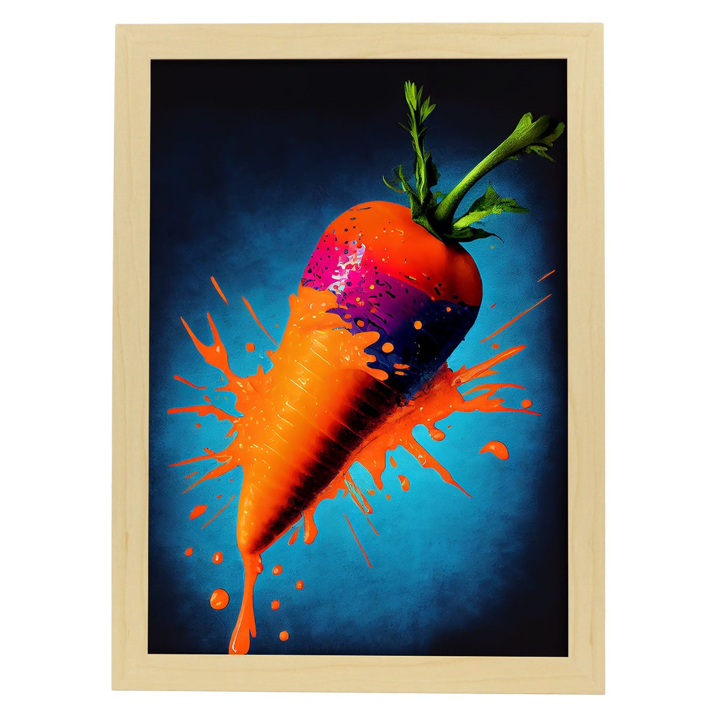 Nacnic Laminas de Arte Pop Zanahoria