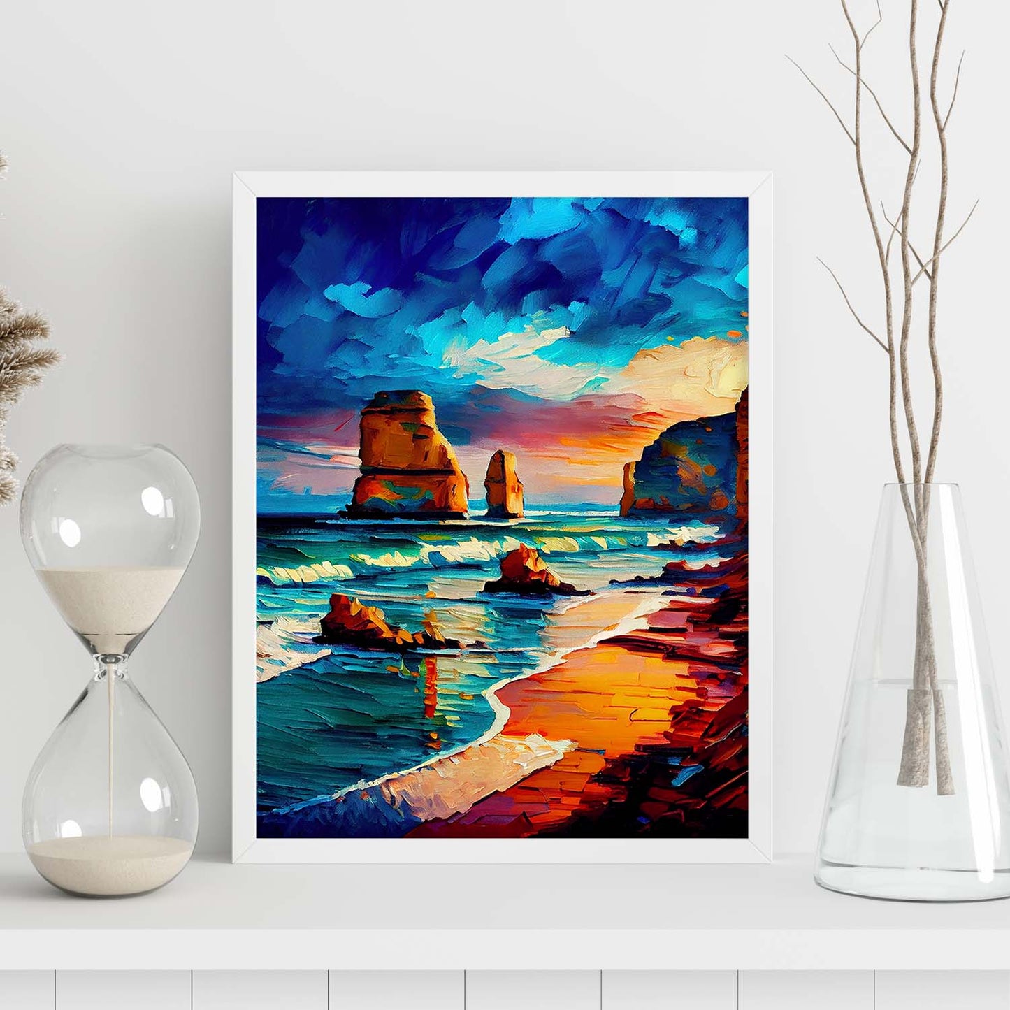 Nacnic doce apóstoles Great Ocean Road Victoria Australia. Estampados de arte de pared estético para el diseño de dormitorio o sala de estar.-Artwork-Nacnic-Nacnic Estudio SL