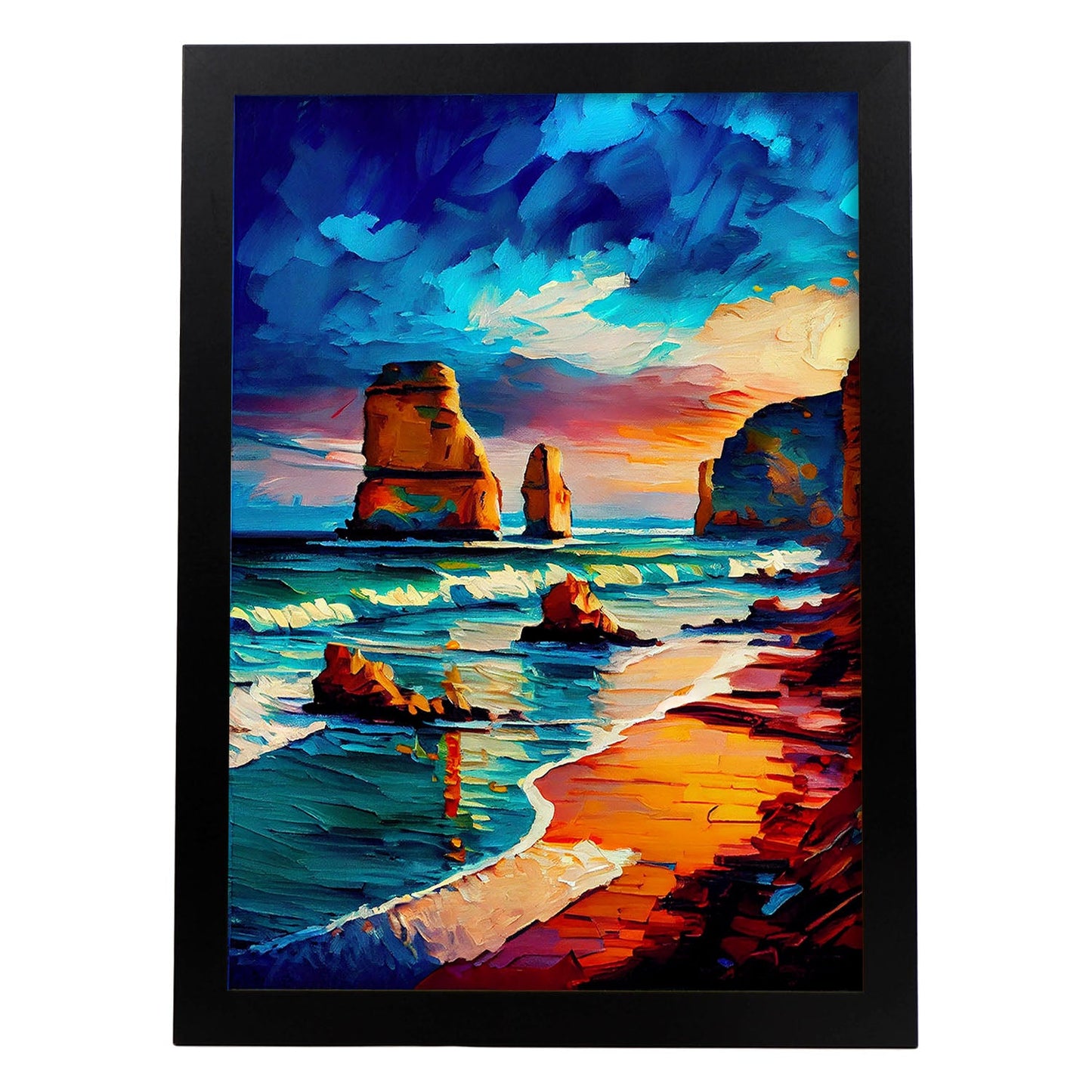 Nacnic doce apóstoles Great Ocean Road Victoria Australia. Estampados de arte de pared estético para el diseño de dormitorio o sala de estar.-Artwork-Nacnic-A4-Sin marco-Nacnic Estudio SL