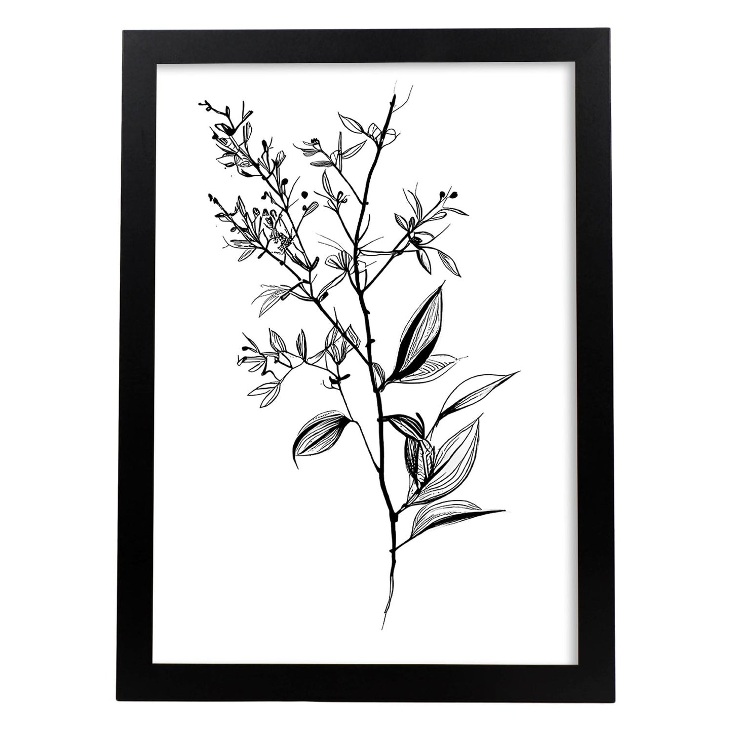 Láminas Nacnic Forsythia Arte Minimalista Líneas