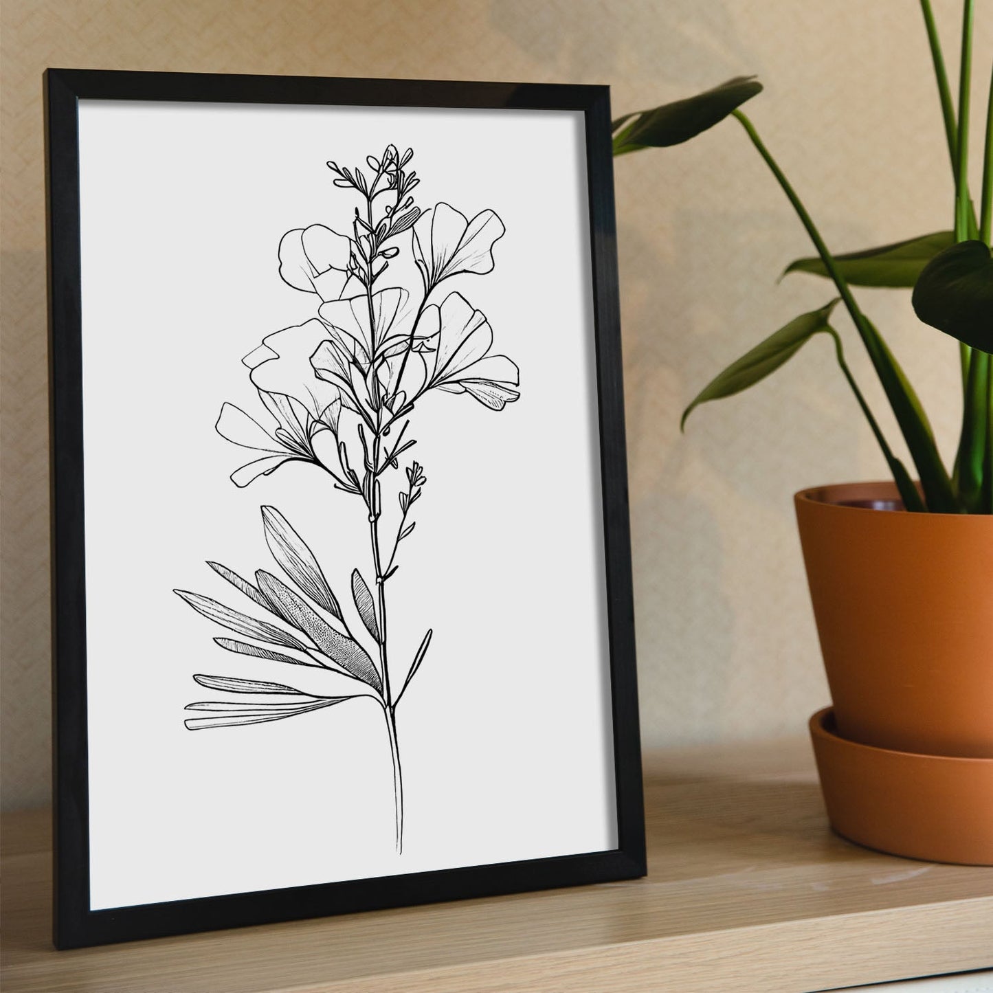 Laminas Nacnic de Arte Minimalista Freesia