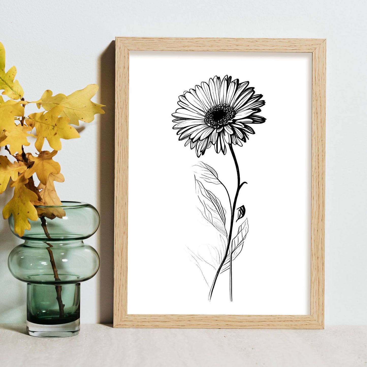 Nacnic Láminas de Arte Minimalista Gerbera_2