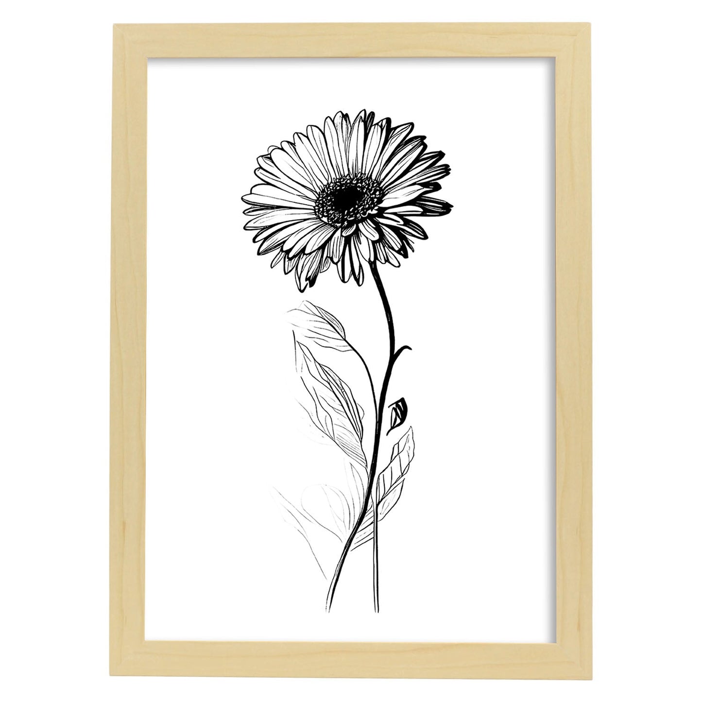 Nacnic Láminas de Arte Minimalista Gerbera_2