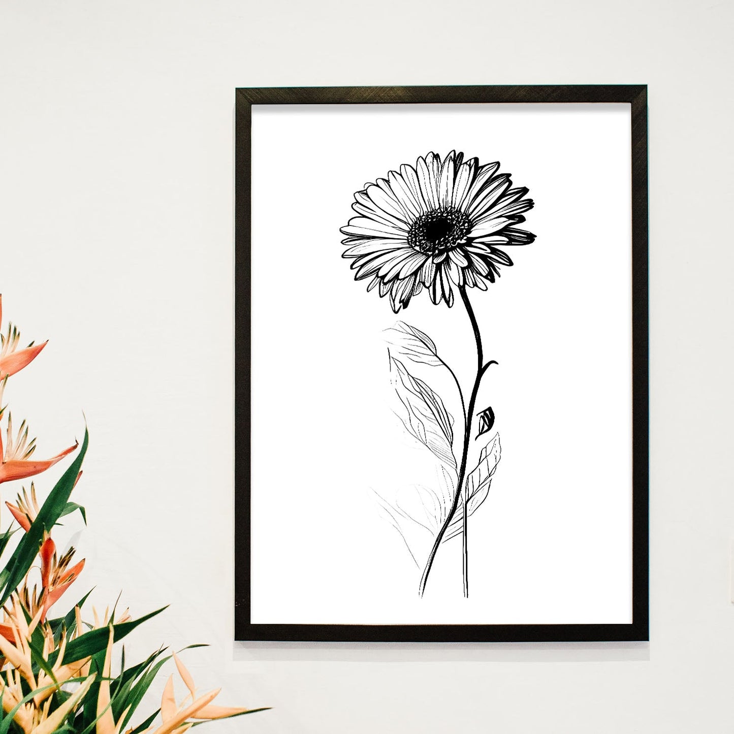 Nacnic Láminas de Arte Minimalista Gerbera_2