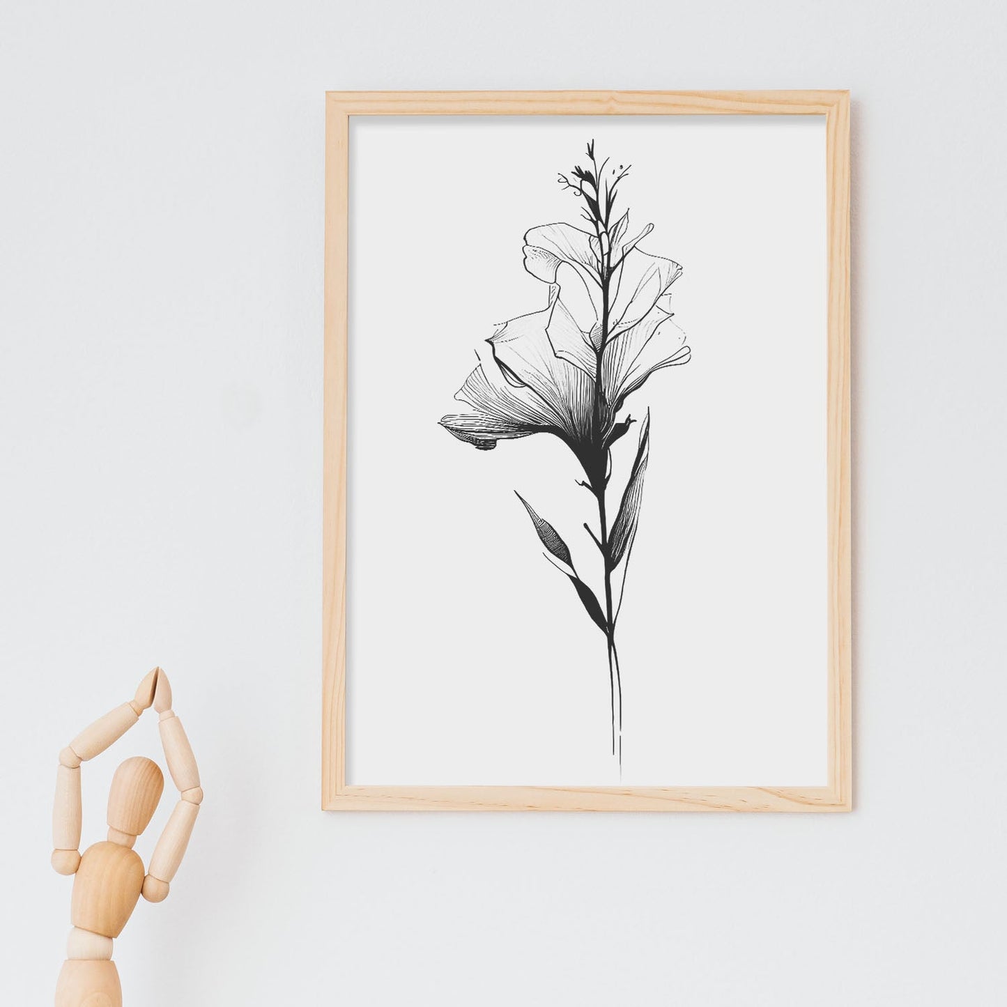 Lámina Nacnic Gladiolus Arte Minimalista en Línea_3