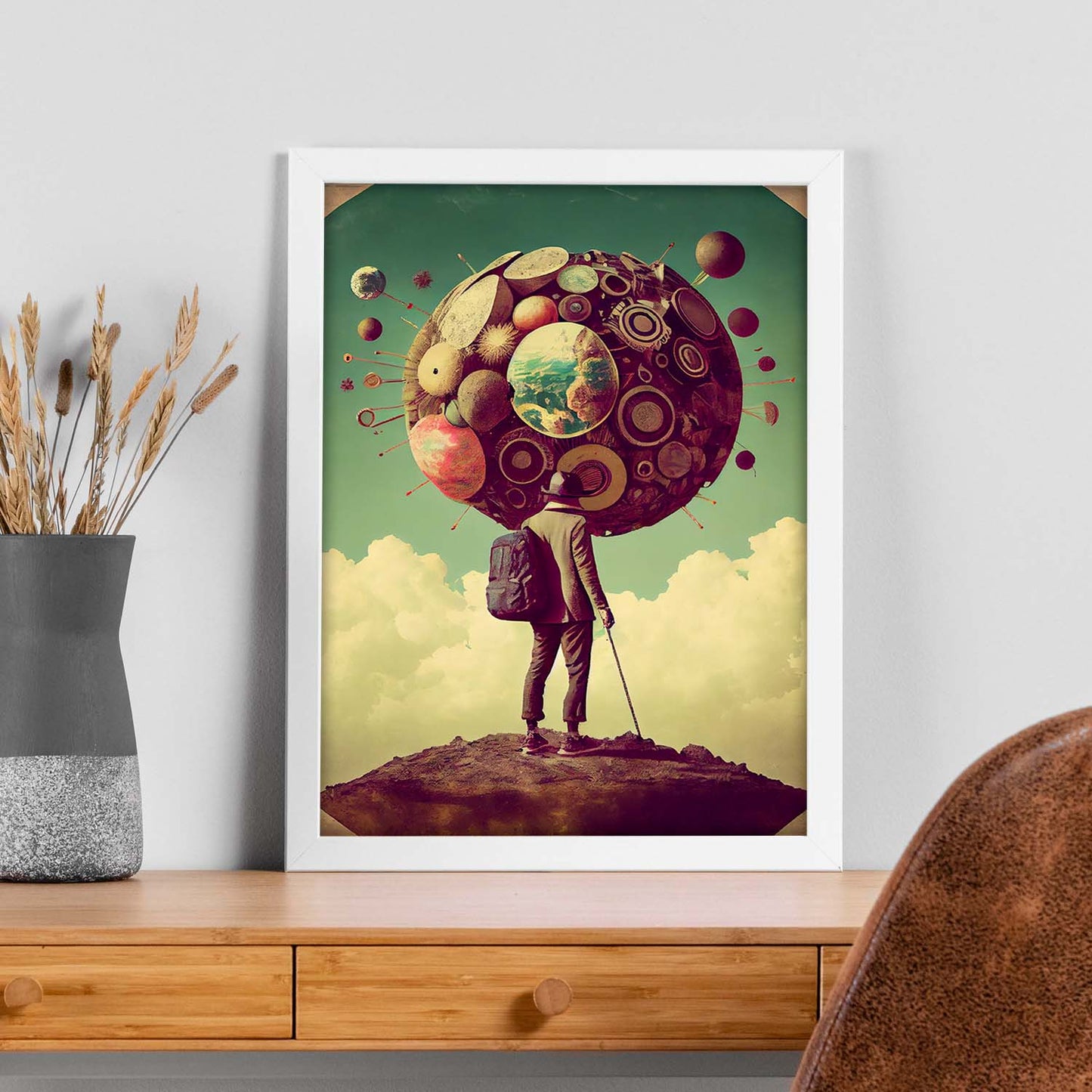 Nacnic hay infinitas posibilidades vintage extrañas 102. estampados de arte estético de pared para el diseño de dormitorio o sala de estar.-Artwork-Nacnic-Nacnic Estudio SL