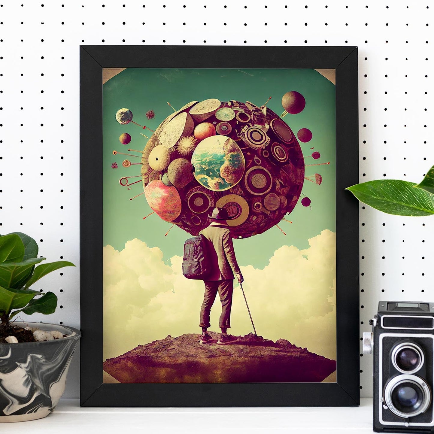 Nacnic hay infinitas posibilidades vintage extrañas 102. estampados de arte estético de pared para el diseño de dormitorio o sala de estar.-Artwork-Nacnic-Nacnic Estudio SL