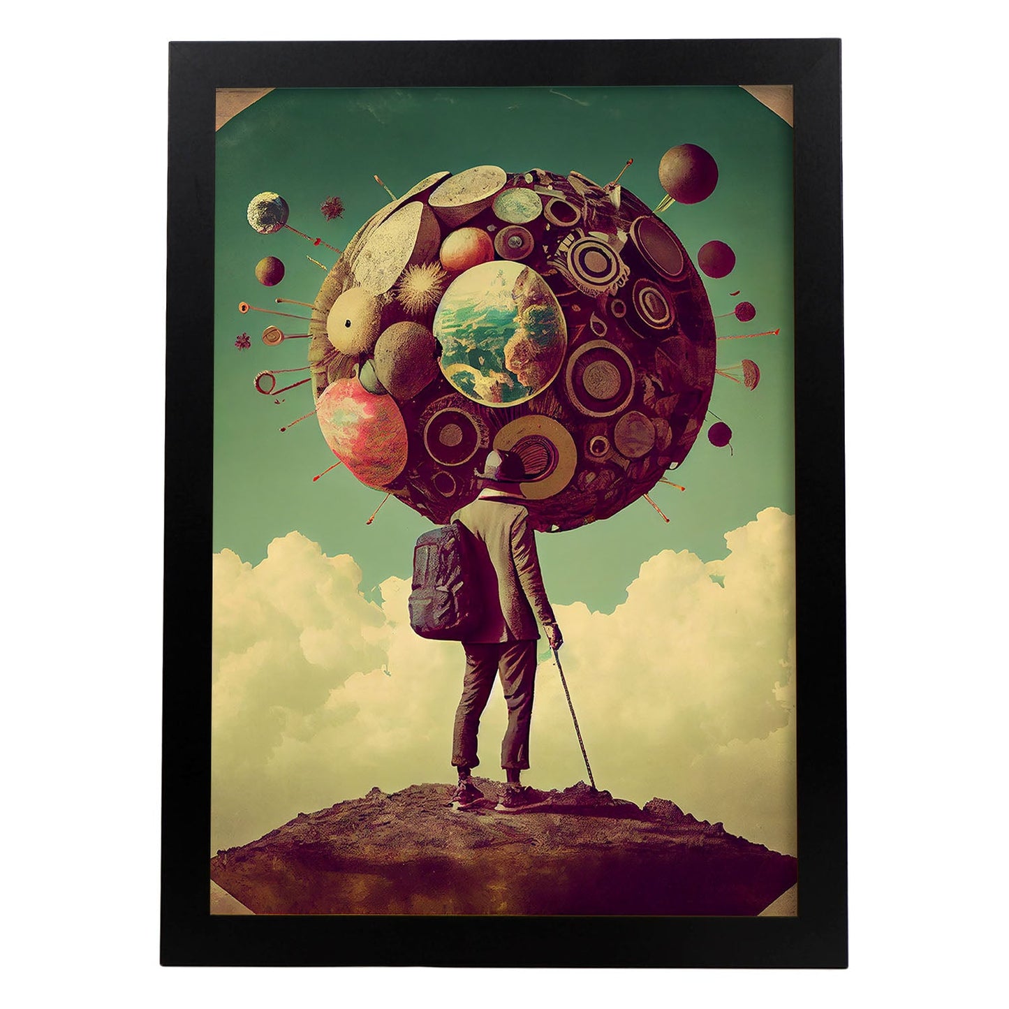 Nacnic hay infinitas posibilidades vintage extrañas 102. estampados de arte estético de pared para el diseño de dormitorio o sala de estar.-Artwork-Nacnic-A4-Sin marco-Nacnic Estudio SL