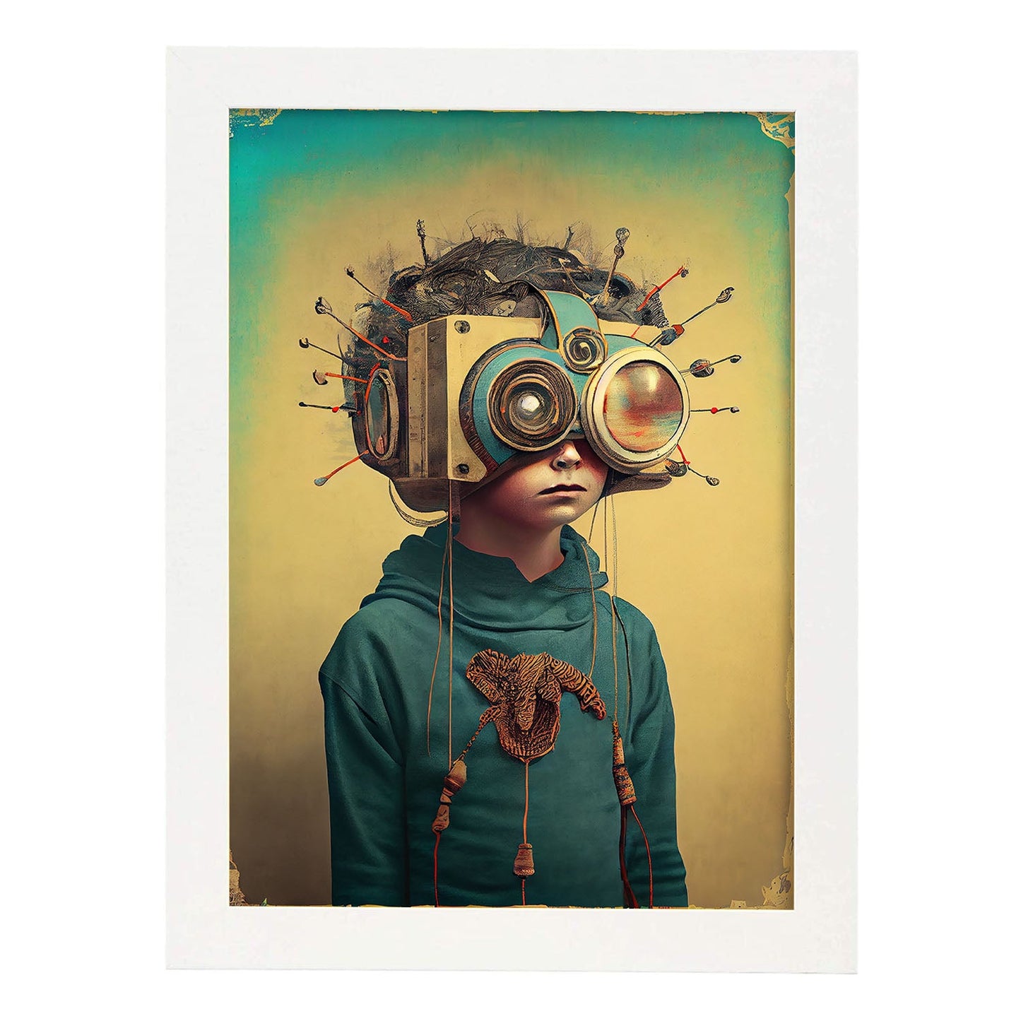 Nacnic hay infinitas posibilidades vintage extrañas 123. estampados de arte de pared estético para el diseño de dormitorio o sala de estar.-Artwork-Nacnic-A4-Marco Blanco-Nacnic Estudio SL