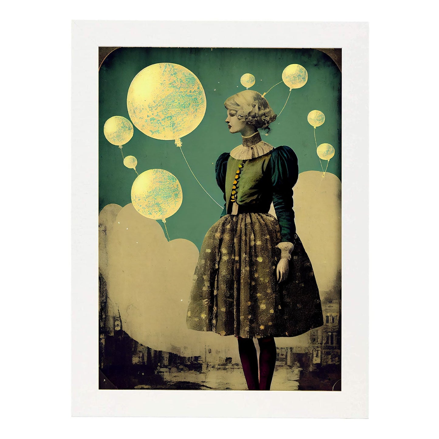 Nacnic hay infinitas posibilidades vintage extrañas 165. estampados de arte de pared estético para el diseño de dormitorio o sala de estar.-Artwork-Nacnic-A4-Marco Blanco-Nacnic Estudio SL