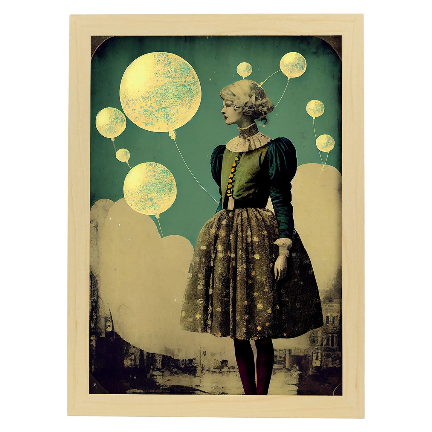 Nacnic hay infinitas posibilidades vintage extrañas 165. estampados de arte de pared estético para el diseño de dormitorio o sala de estar.-Artwork-Nacnic-A4-Marco Madera clara-Nacnic Estudio SL