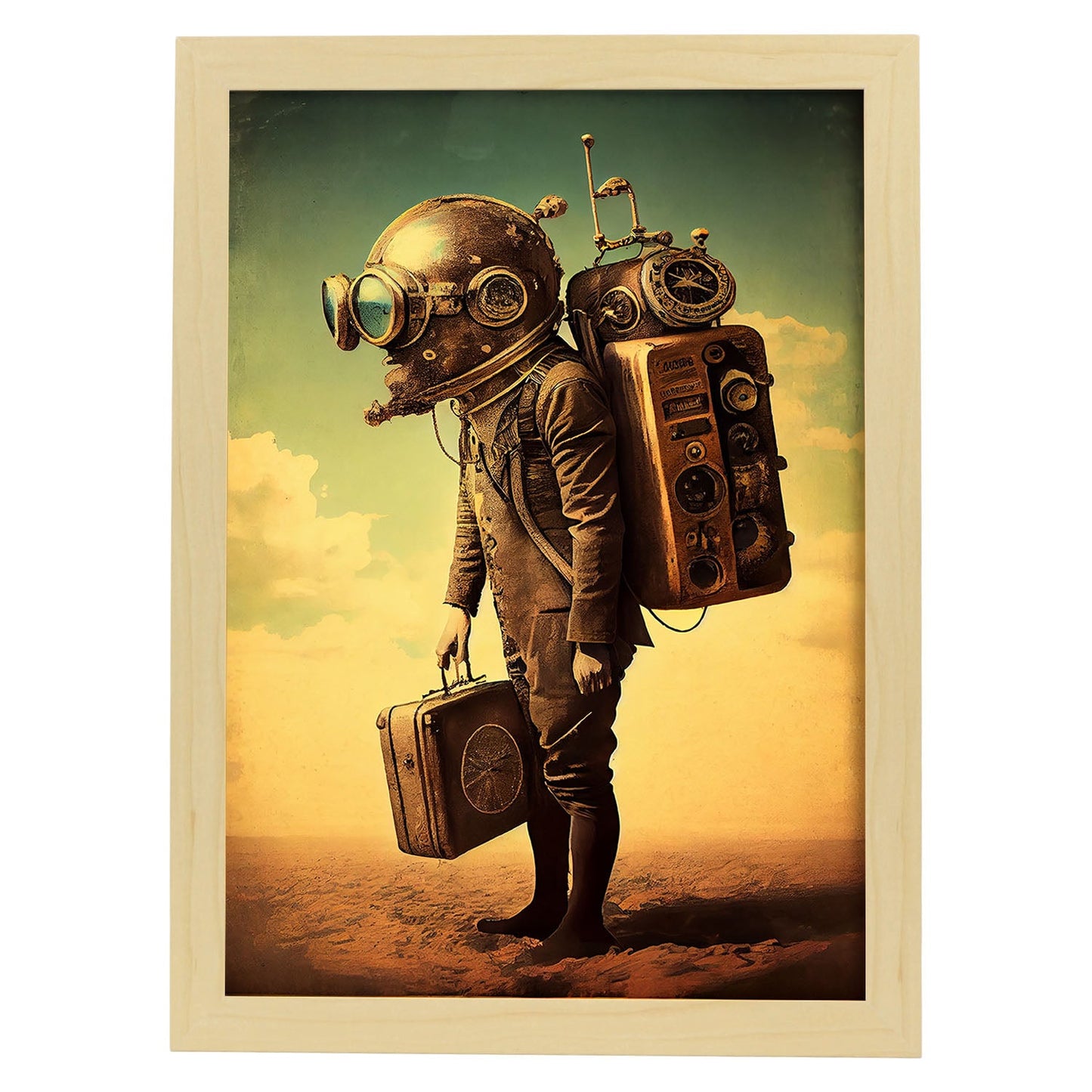 Nacnic hay infinitas posibilidades vintage extrañas 188. estampados de arte de pared estético para el diseño de dormitorio o sala de estar.-Artwork-Nacnic-A4-Marco Madera clara-Nacnic Estudio SL