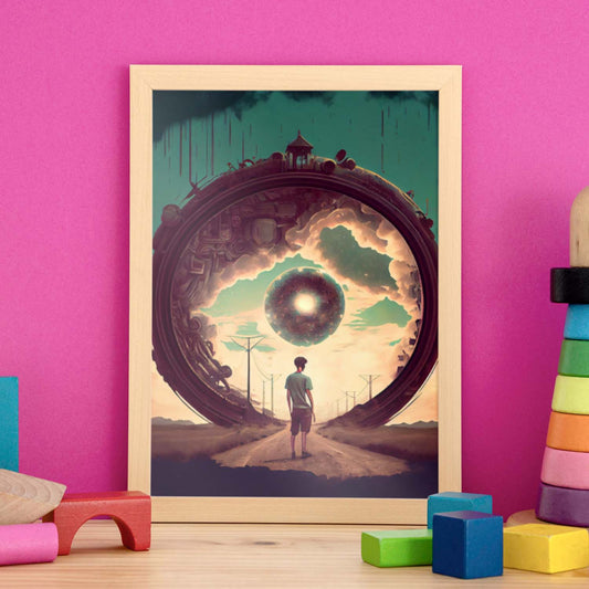Nacnic hay infinitas posibilidades vintage extrañas 221. estampados de arte de pared estético para el diseño de dormitorio o sala de estar.-Artwork-Nacnic-Nacnic Estudio SL