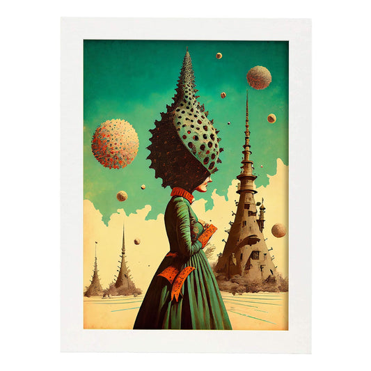 Nacnic hay infinitas posibilidades vintage extrañas 254. estampados de arte de pared estético para el diseño de dormitorio o sala de estar.-Artwork-Nacnic-A4-Marco Blanco-Nacnic Estudio SL