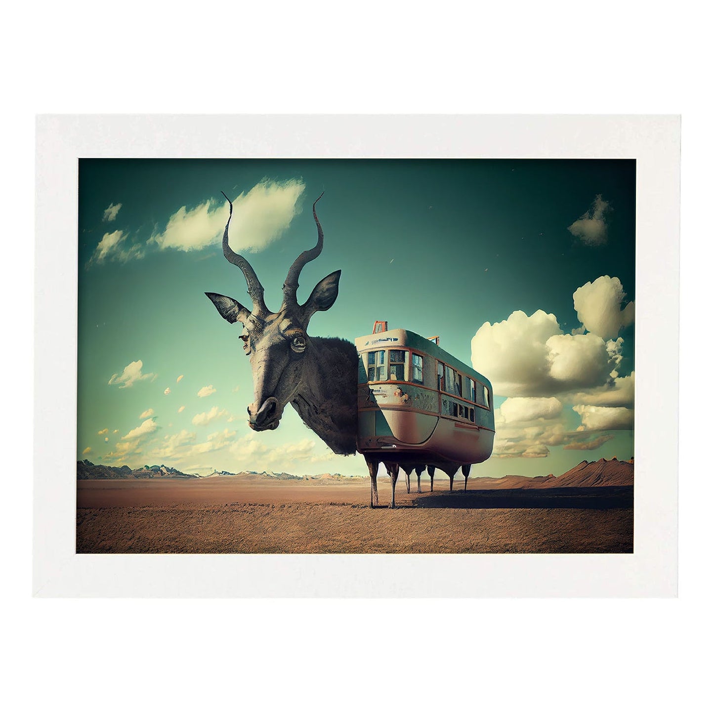 Nacnic hay infinitas posibilidades vintage extrañas 266. estampados de arte estético de pared para el diseño de dormitorio o sala de estar.-Artwork-Nacnic-A4-Marco Blanco-Nacnic Estudio SL