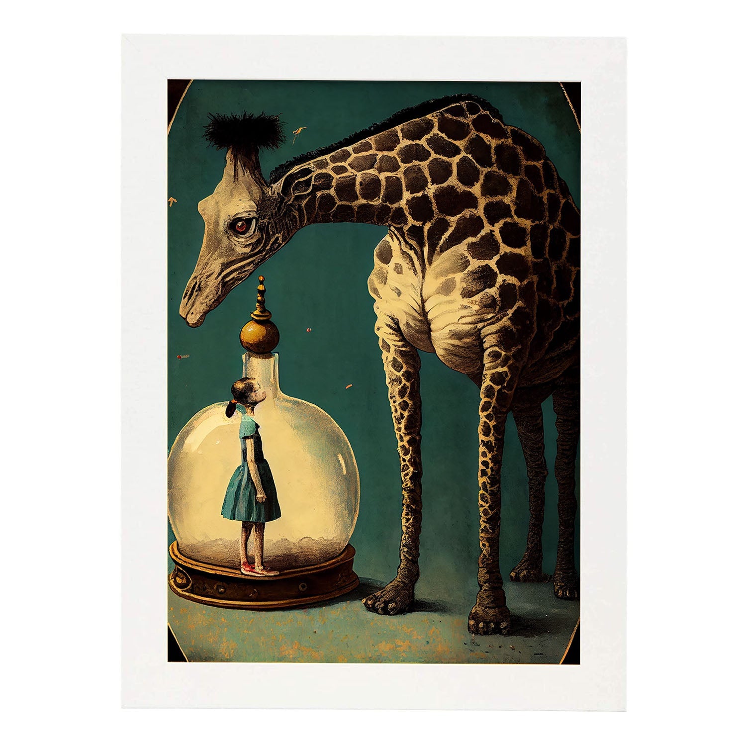 Nacnic hay infinitas posibilidades vintage extrañas 26. estampados de arte estético de pared para el diseño de dormitorio o sala de estar.-Artwork-Nacnic-A4-Marco Blanco-Nacnic Estudio SL