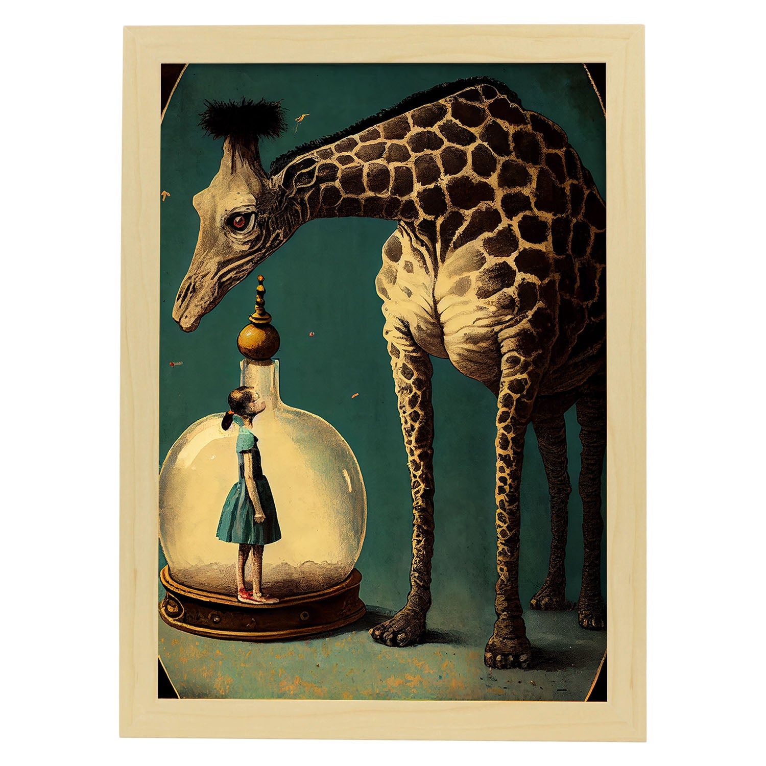 Nacnic hay infinitas posibilidades vintage extrañas 26. estampados de arte estético de pared para el diseño de dormitorio o sala de estar.-Artwork-Nacnic-A4-Marco Madera clara-Nacnic Estudio SL