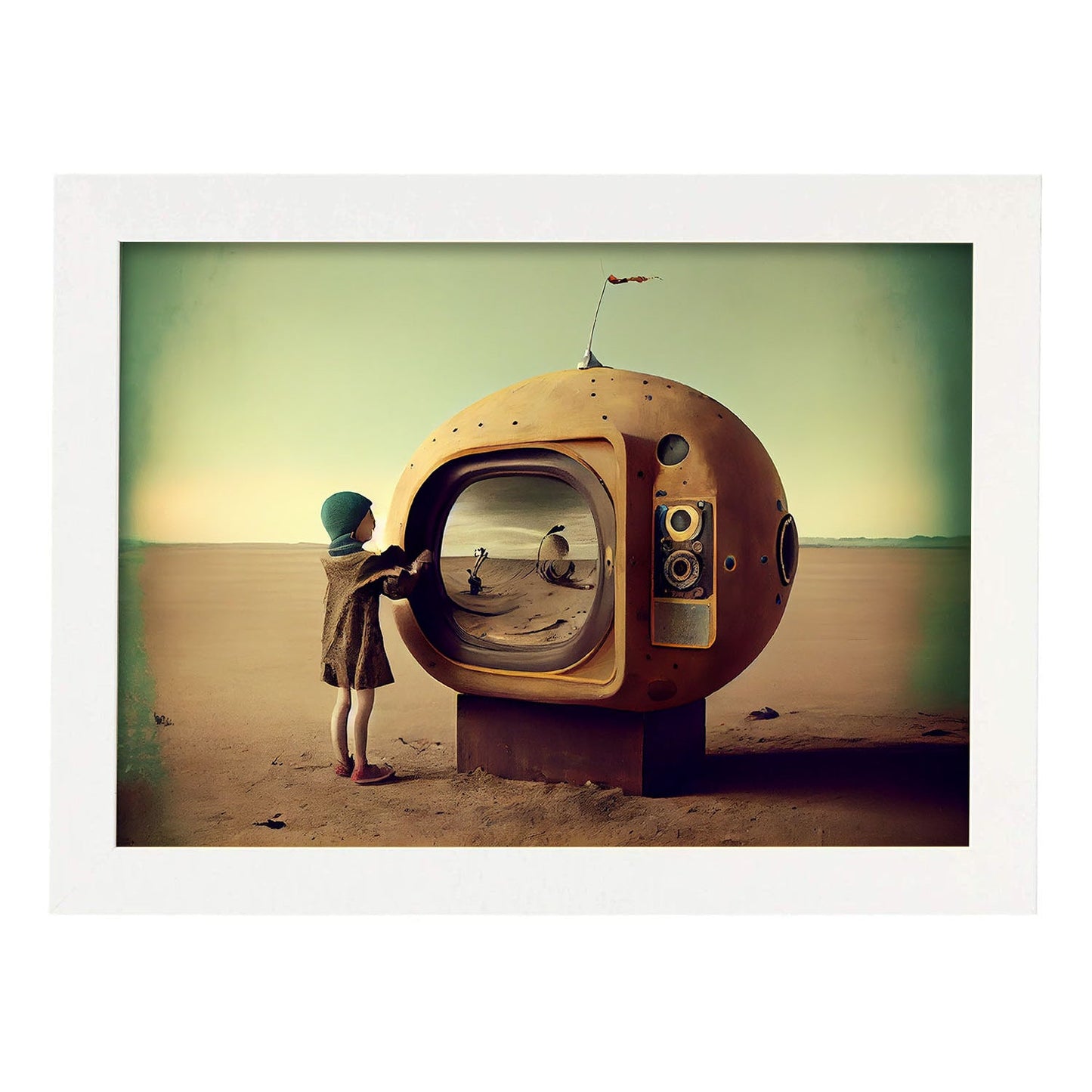 Nacnic hay infinitas posibilidades vintage extrañas 278. estampados de arte de pared estético para el diseño de dormitorio o sala de estar.-Artwork-Nacnic-A4-Marco Blanco-Nacnic Estudio SL