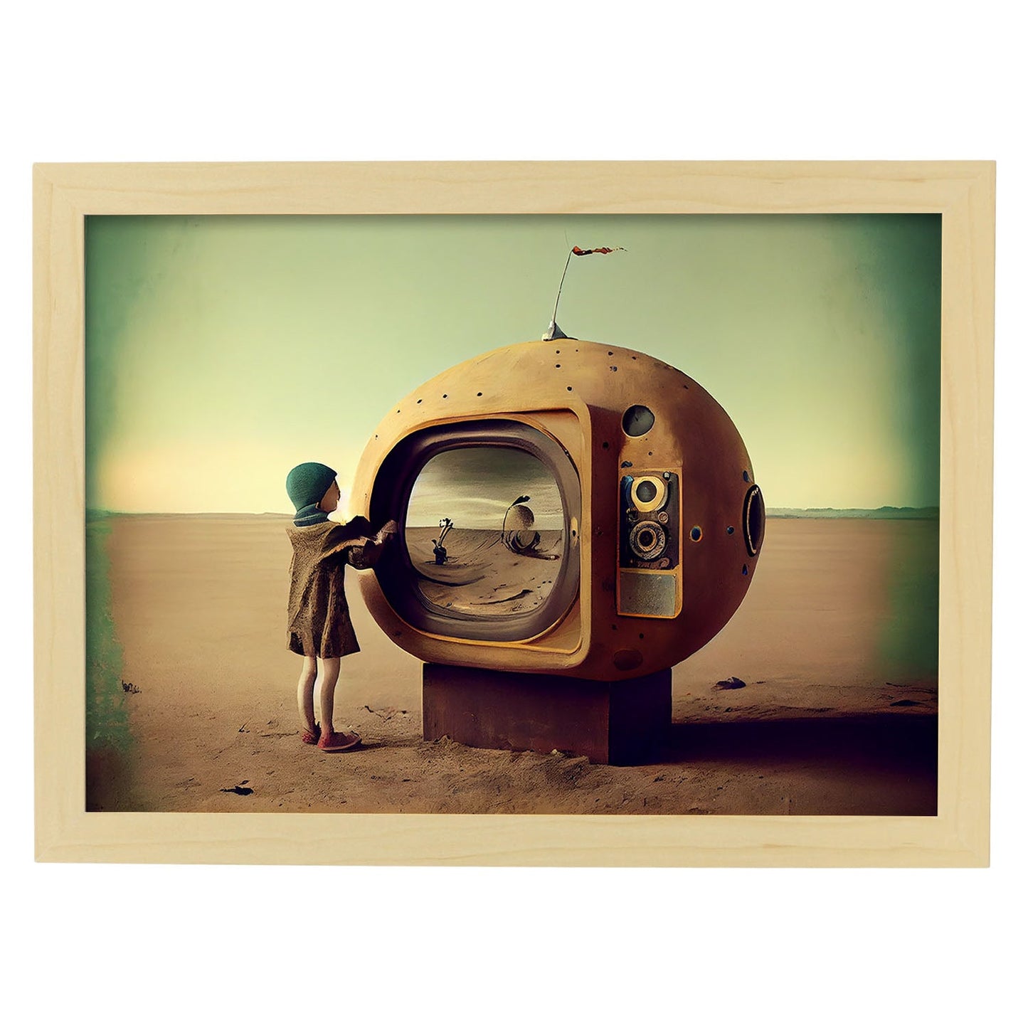 Nacnic hay infinitas posibilidades vintage extrañas 278. estampados de arte de pared estético para el diseño de dormitorio o sala de estar.-Artwork-Nacnic-A4-Marco Madera clara-Nacnic Estudio SL
