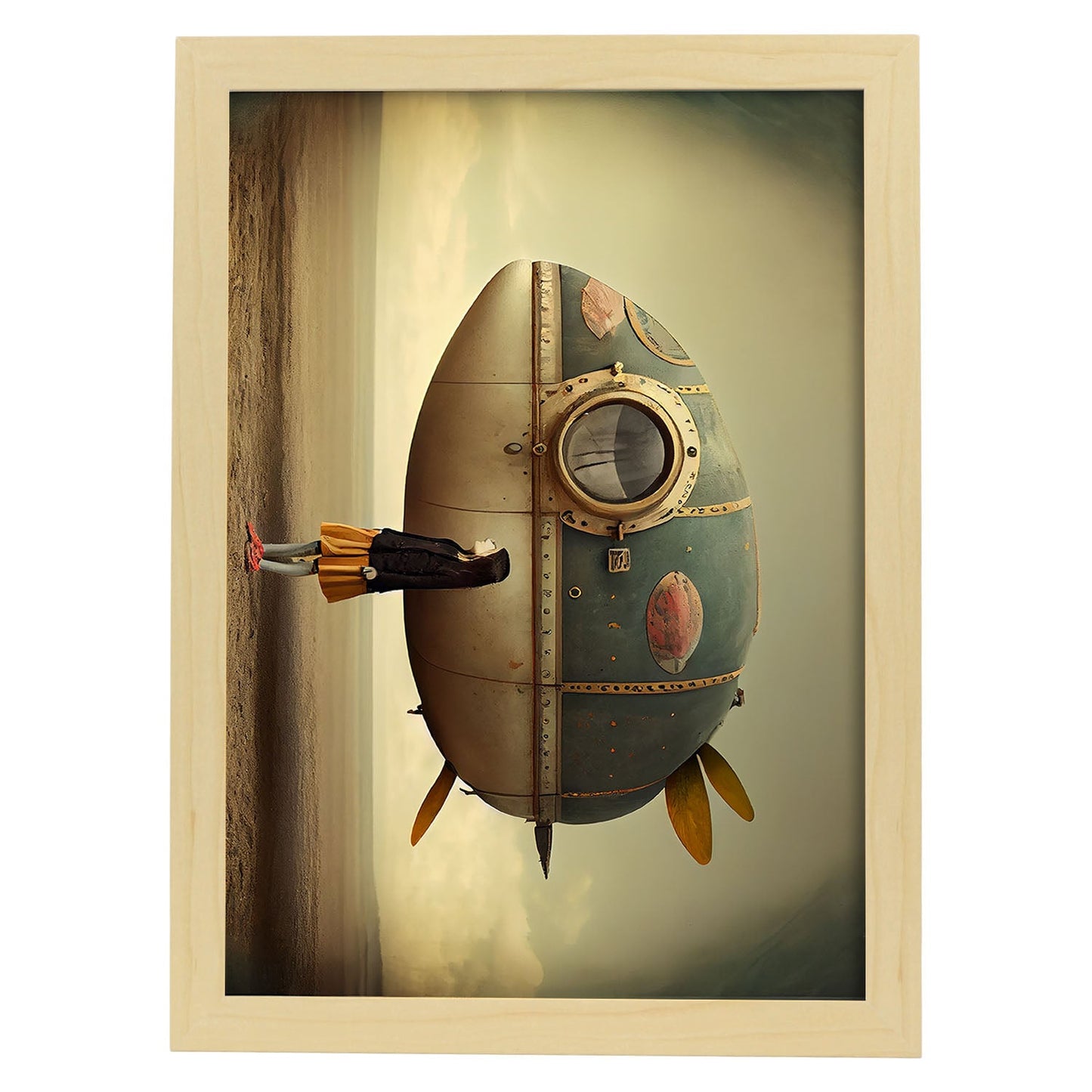 Nacnic hay infinitas posibilidades vintage extrañas 287. estampados de arte de pared estético para el diseño de dormitorio o sala de estar.-Artwork-Nacnic-A4-Marco Madera clara-Nacnic Estudio SL