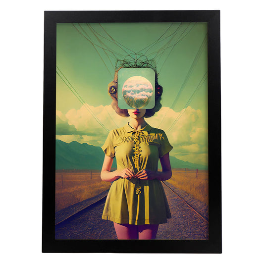 Nacnic hay infinitas posibilidades vintage extrañas 90. estampados de arte estético de pared para el diseño de dormitorio o sala de estar.-Artwork-Nacnic-A4-Sin marco-Nacnic Estudio SL