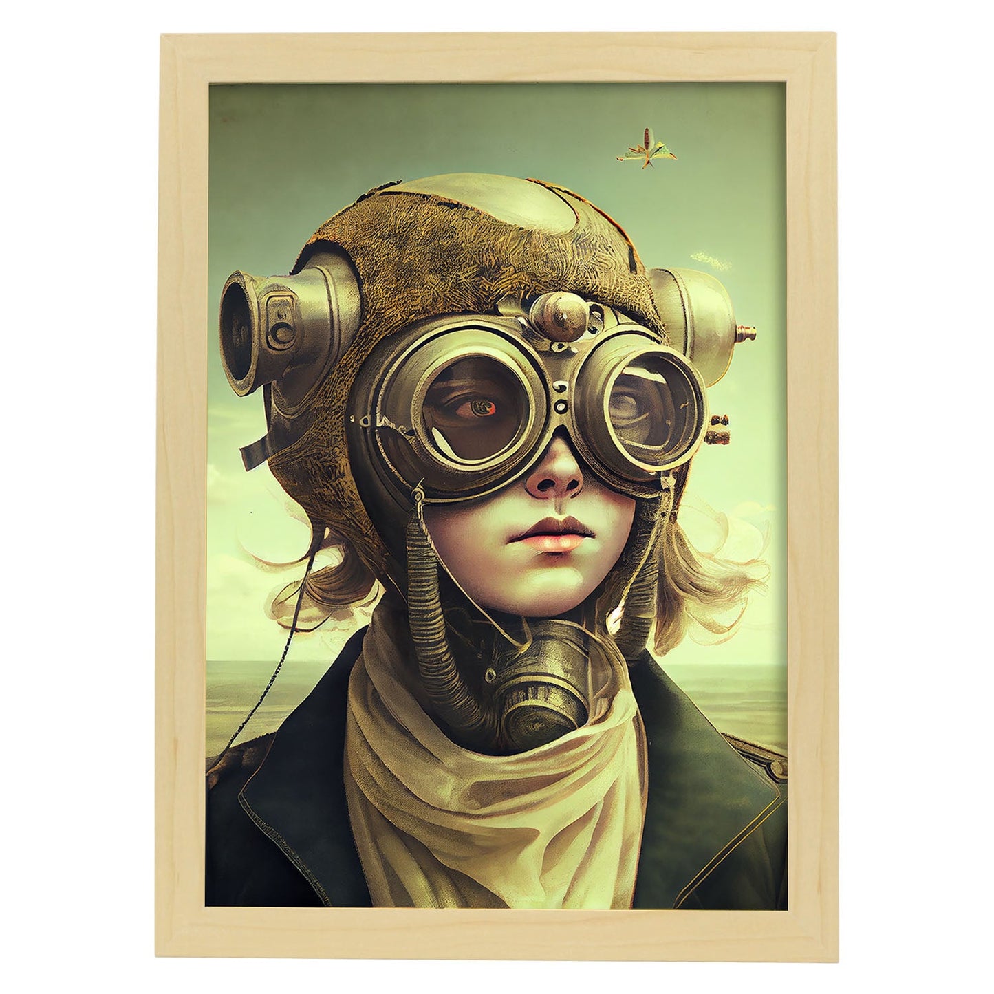 Nacnic hay infinitas posibilidades vintage rara 243. estampados de arte de pared estético para el diseño de dormitorio o sala de estar.-Artwork-Nacnic-A4-Marco Madera clara-Nacnic Estudio SL