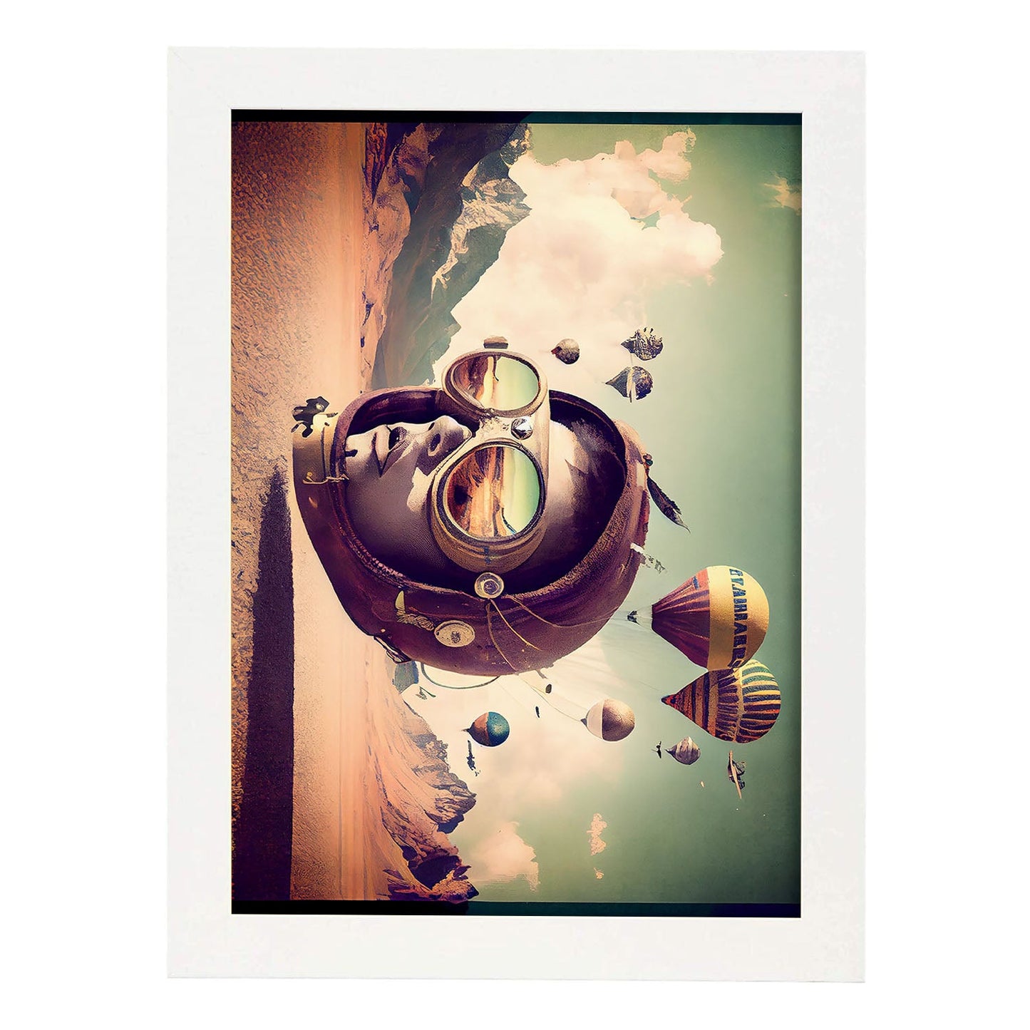 Nacnic hay infinitas posibilidades Vintage Weird 11. estampados de arte estético de pared para el diseño de dormitorio o sala de estar.-Artwork-Nacnic-A4-Marco Blanco-Nacnic Estudio SL