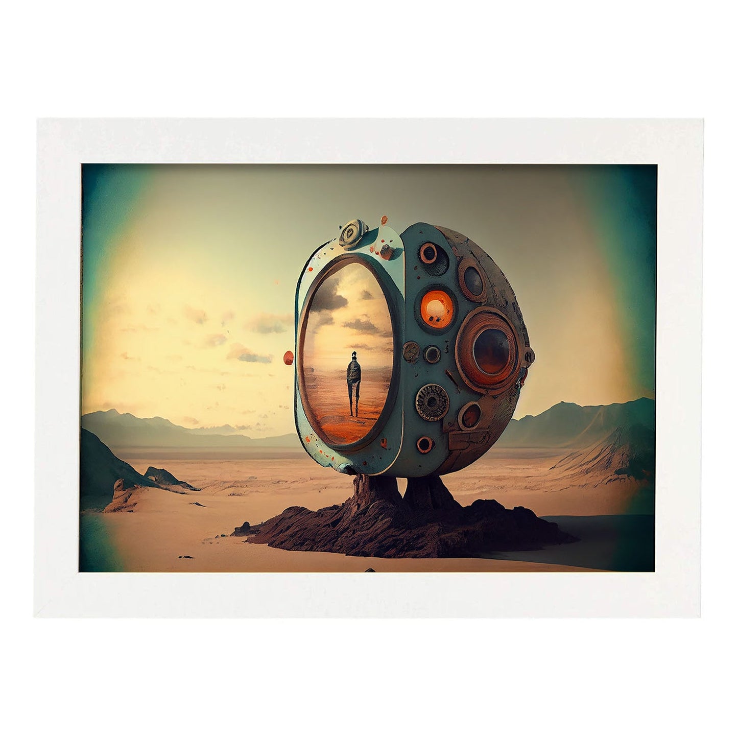 Nacnic hay infinitas posibilidades Vintage Weird 176. estampados de arte estético de pared para el diseño de dormitorio o sala de estar.-Artwork-Nacnic-A4-Marco Blanco-Nacnic Estudio SL